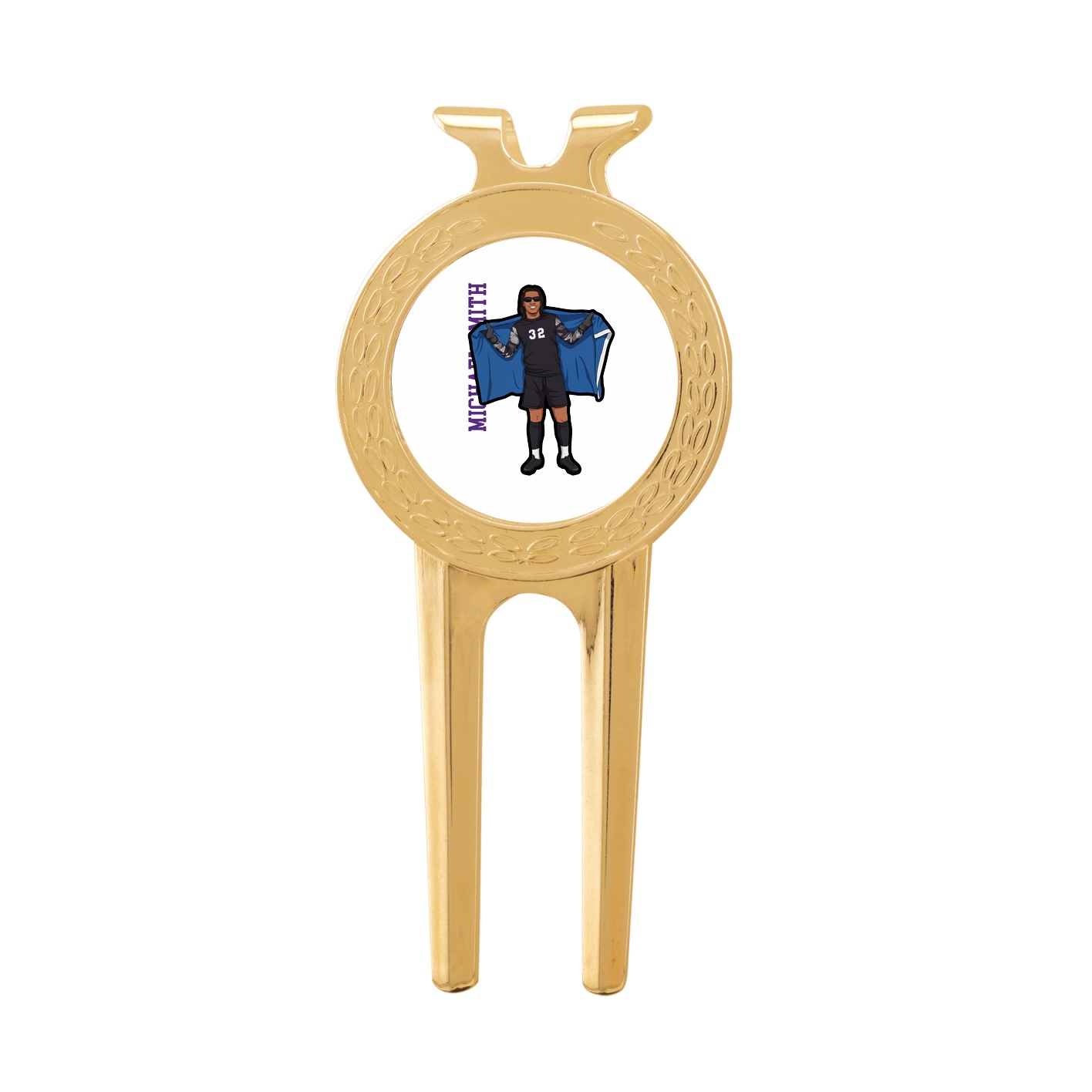 Divot Tool with Ball Marker — Name Vertical in Classic