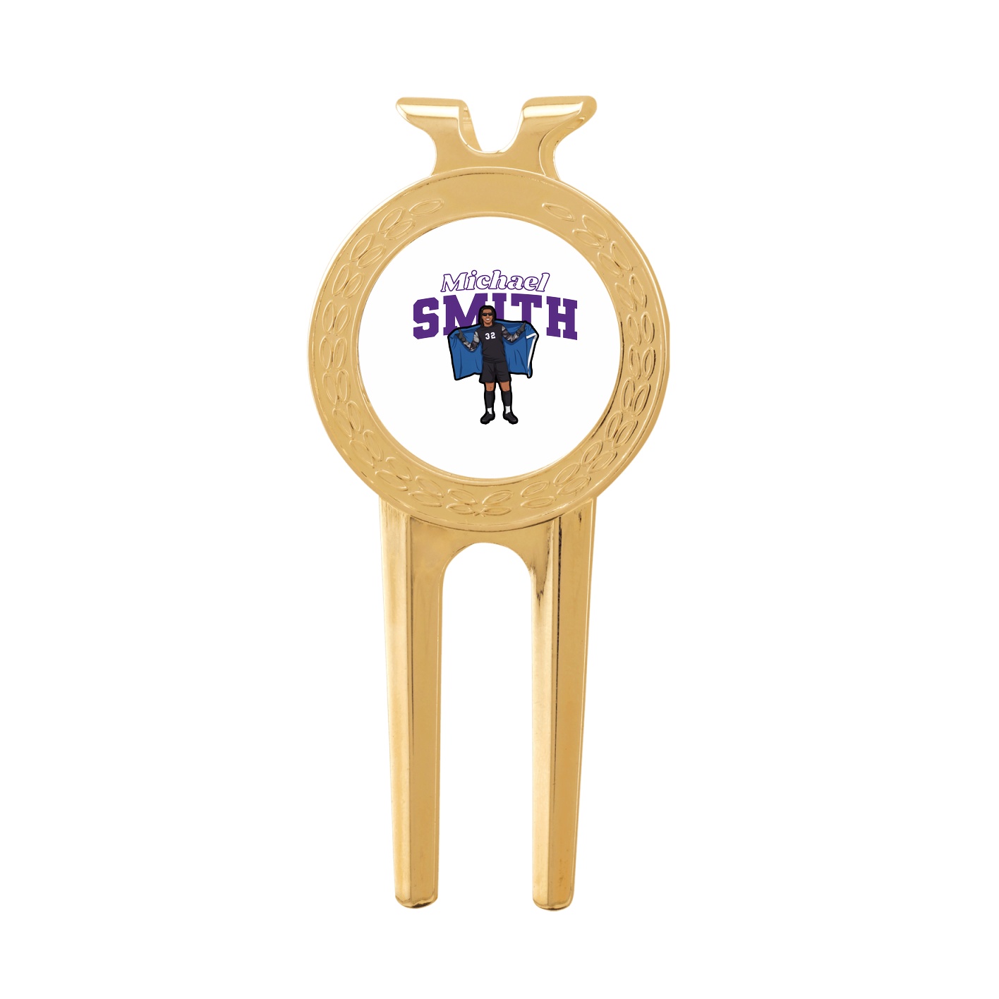 Divot Tool with Ball Marker — Name Arch in Classic