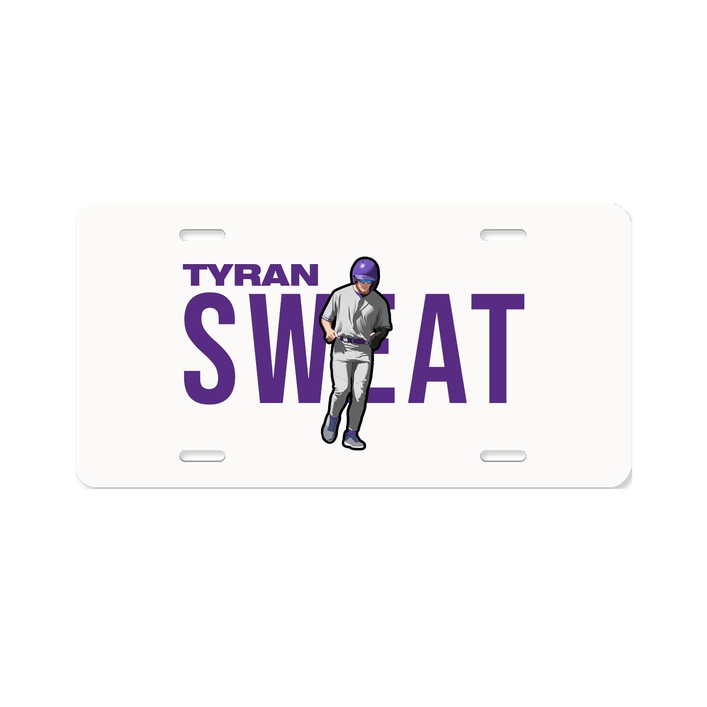 License Plate — Player Name in Classic