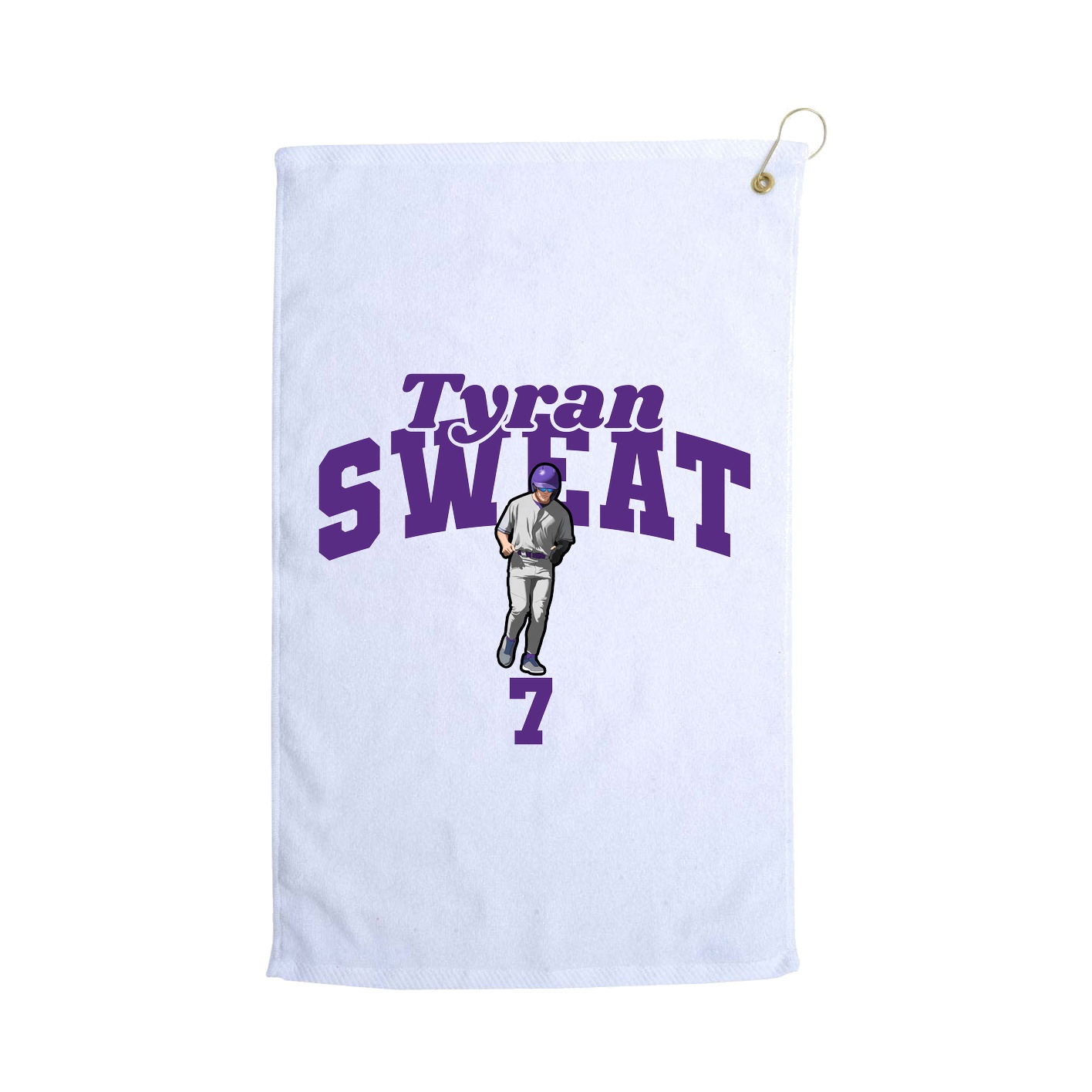 Golf Towel — Signature Arch in White