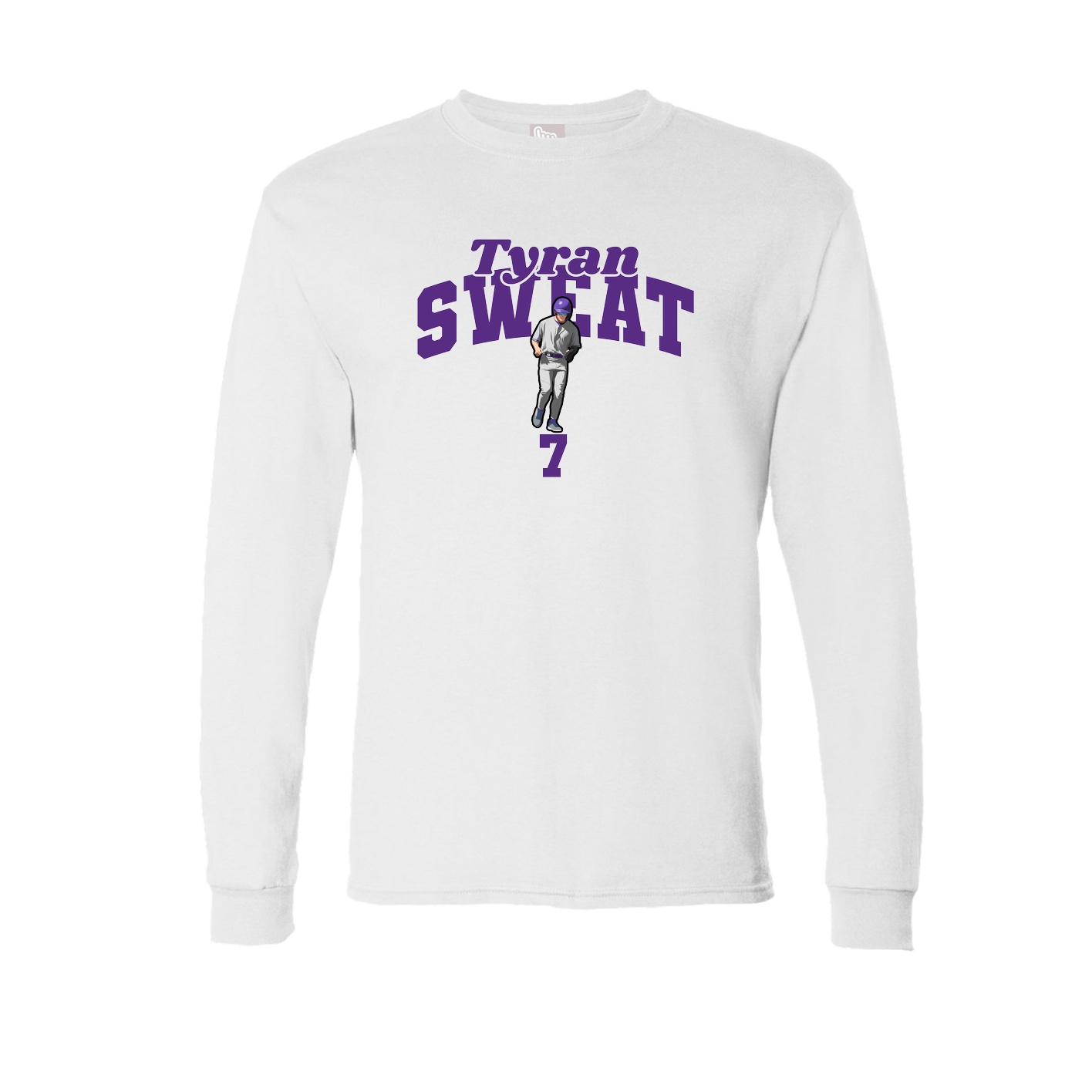 Long Sleeve Tee — Signature Arch in White