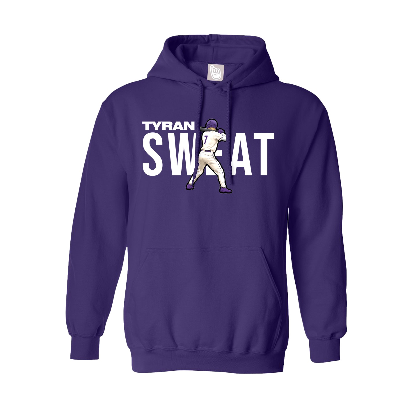 Hoodie — Player Name in Purple