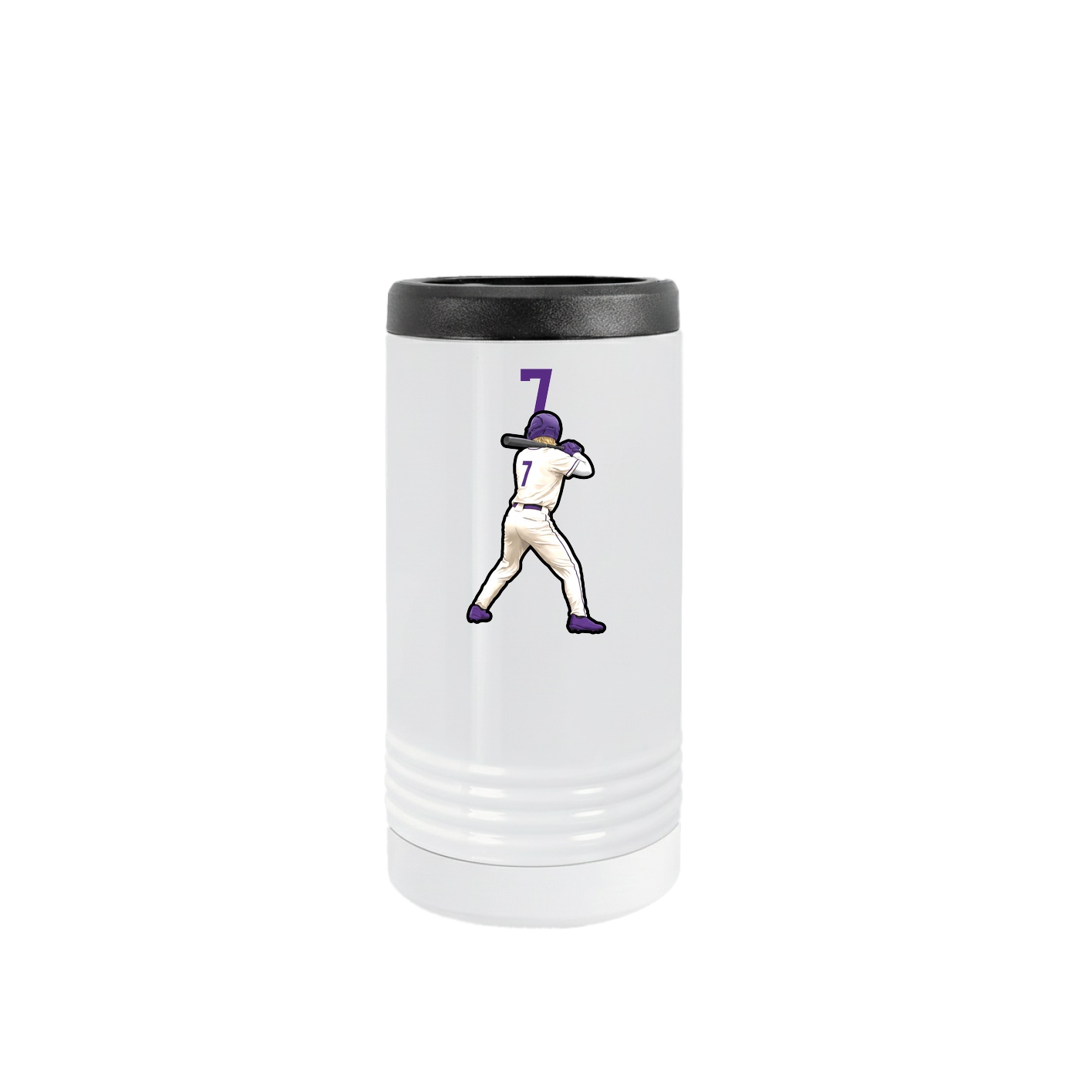 Slim Beverage Holder — Number Top in White