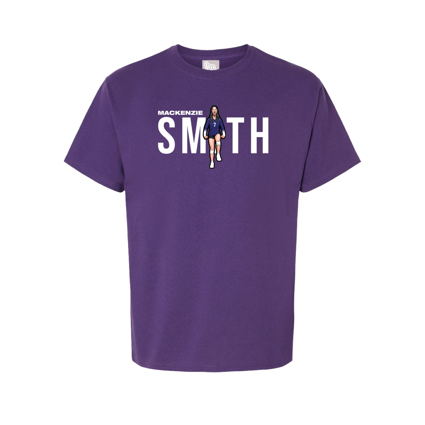 Youth Tee — Player Name in Purple
