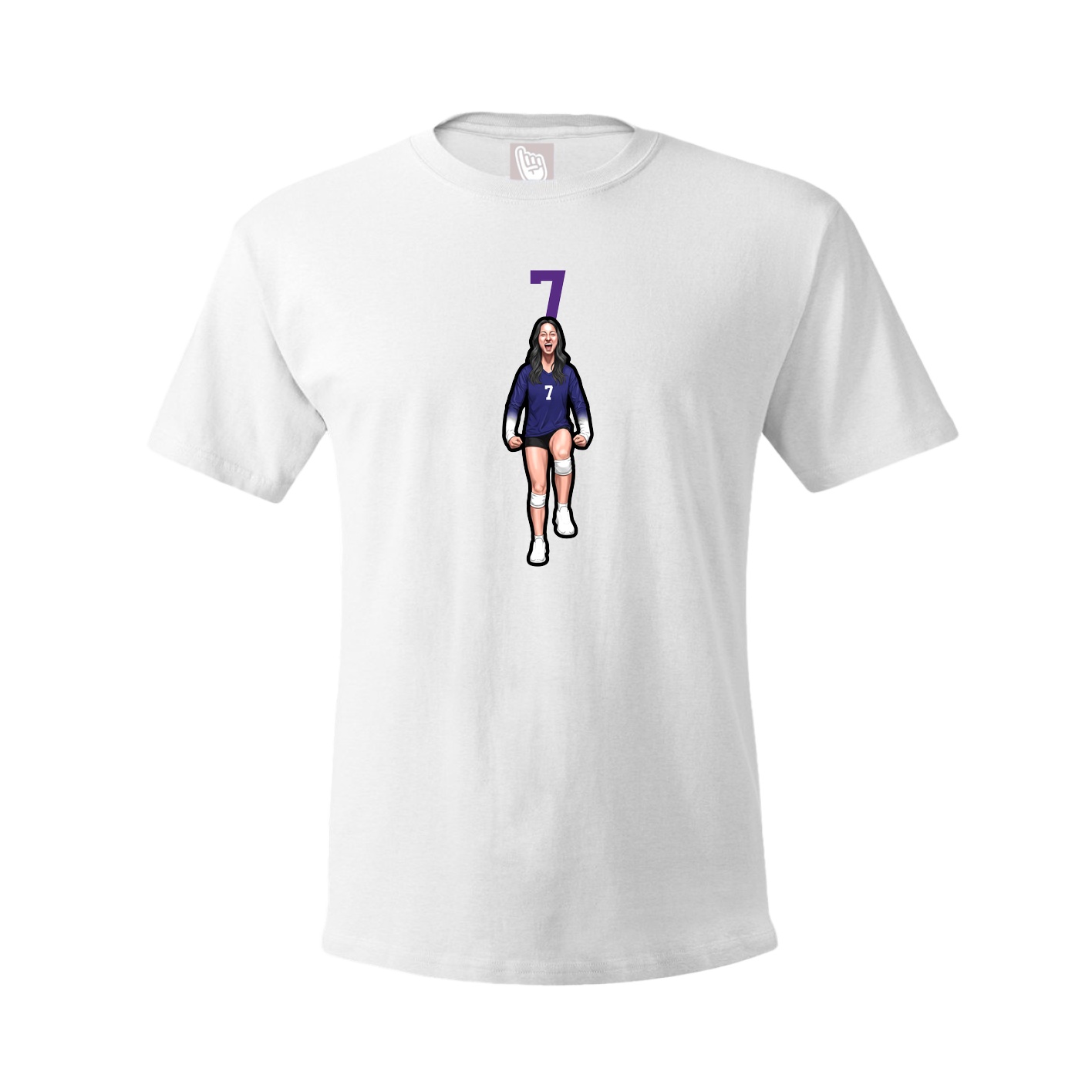 Tee — Number Top in White