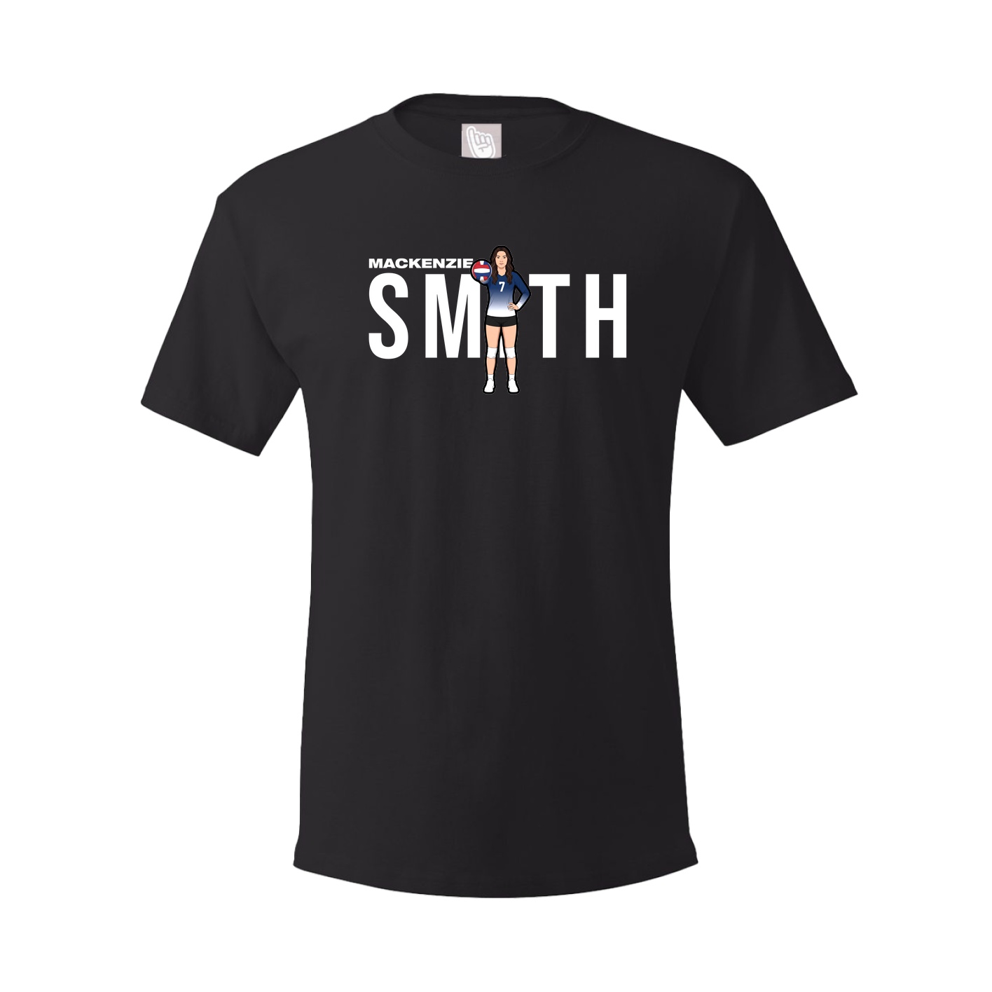 Youth Tee — Player Name in Black