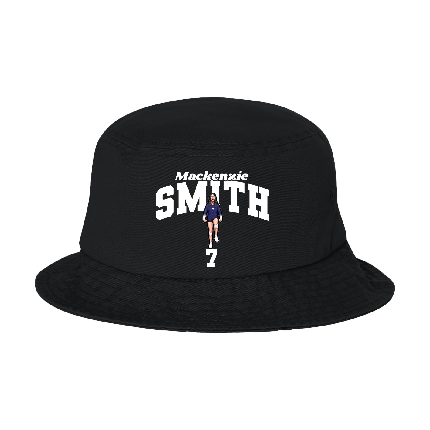 Bucket Cap — Signature Arch in Black