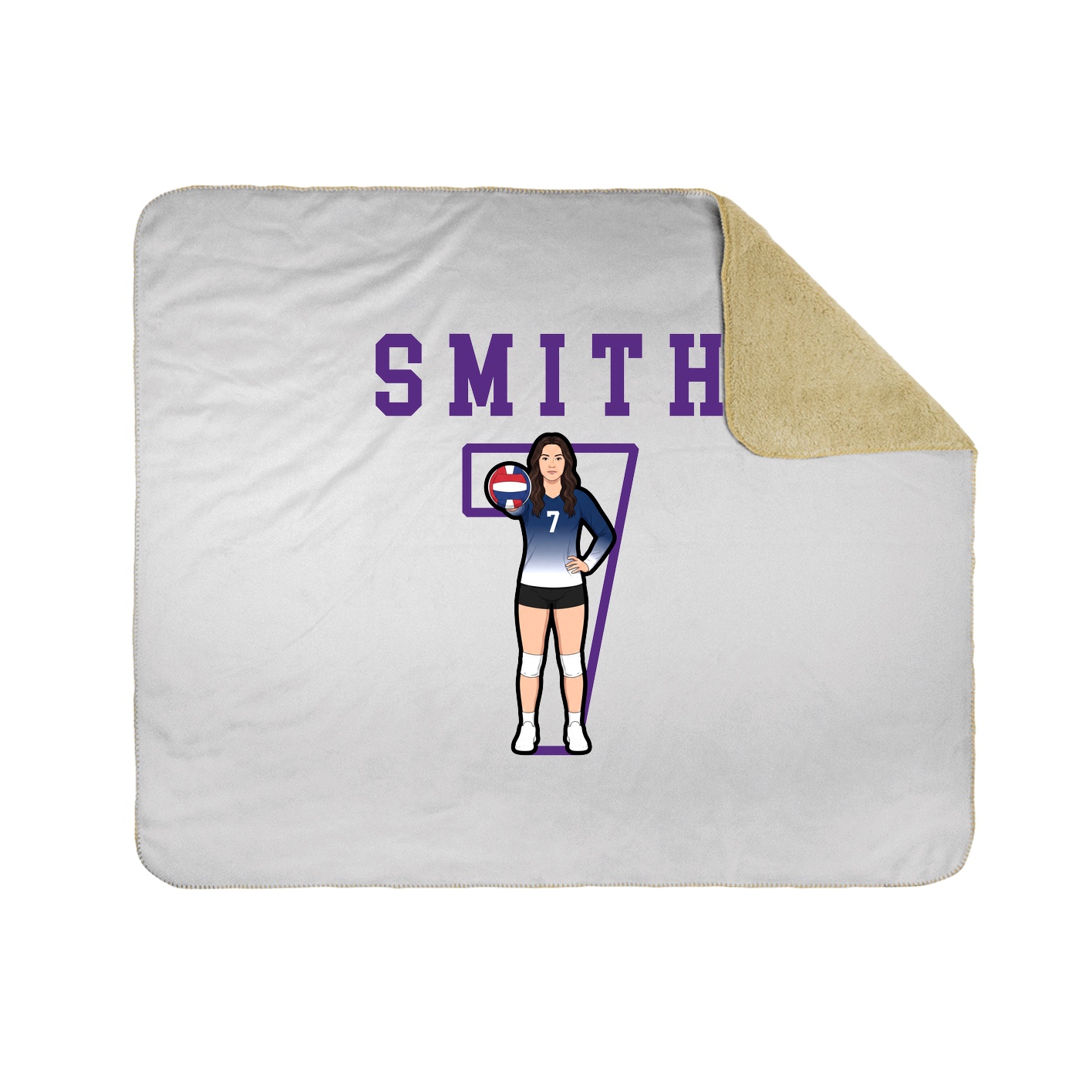 Throw Blanket — Shirsey in White