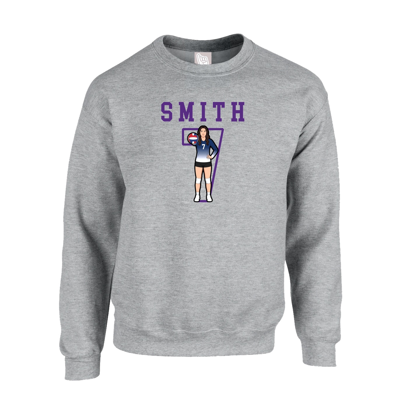 Fleece Crew — Shirsey in Grey