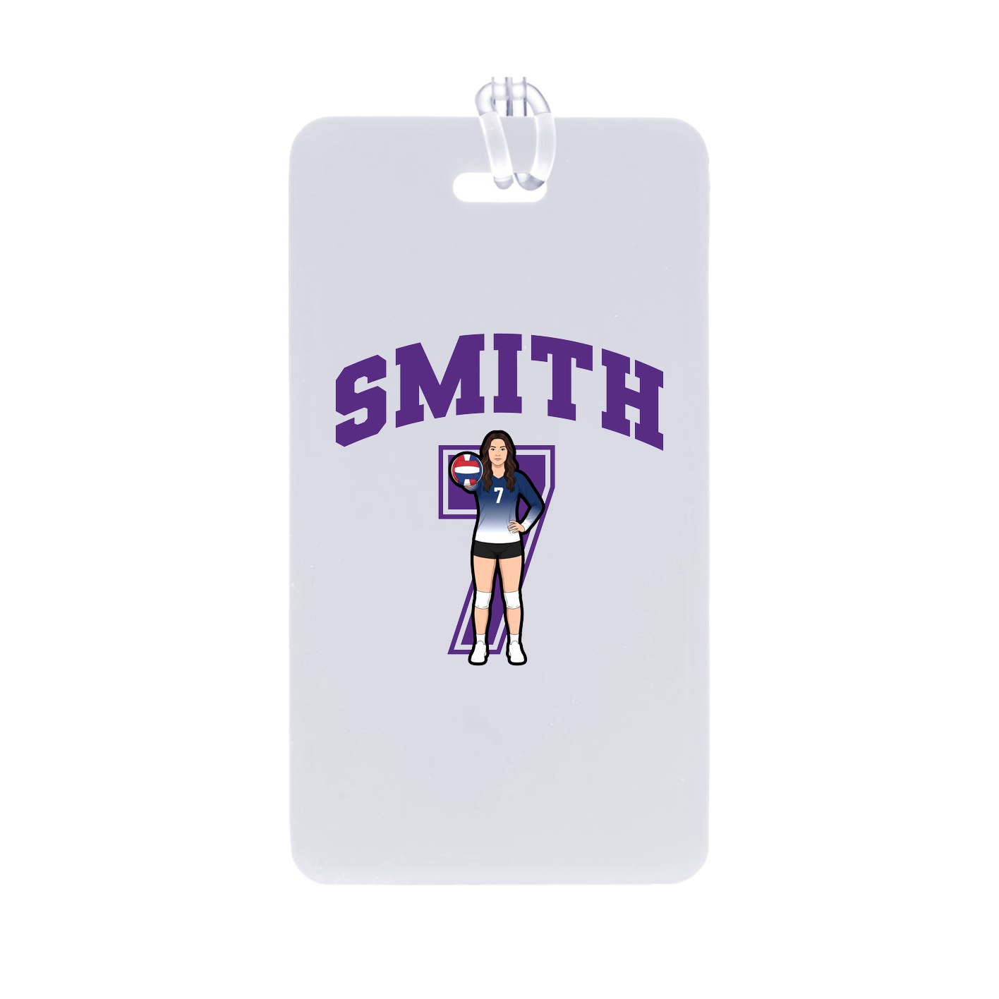Bag Tag — Number in Classic