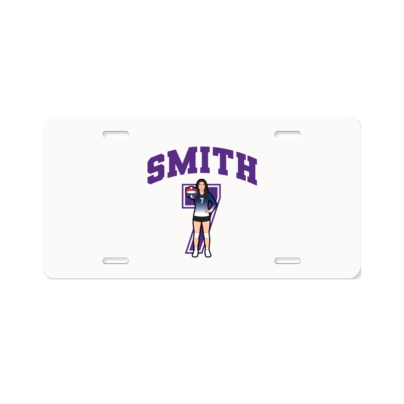 License Plate — Number in Classic