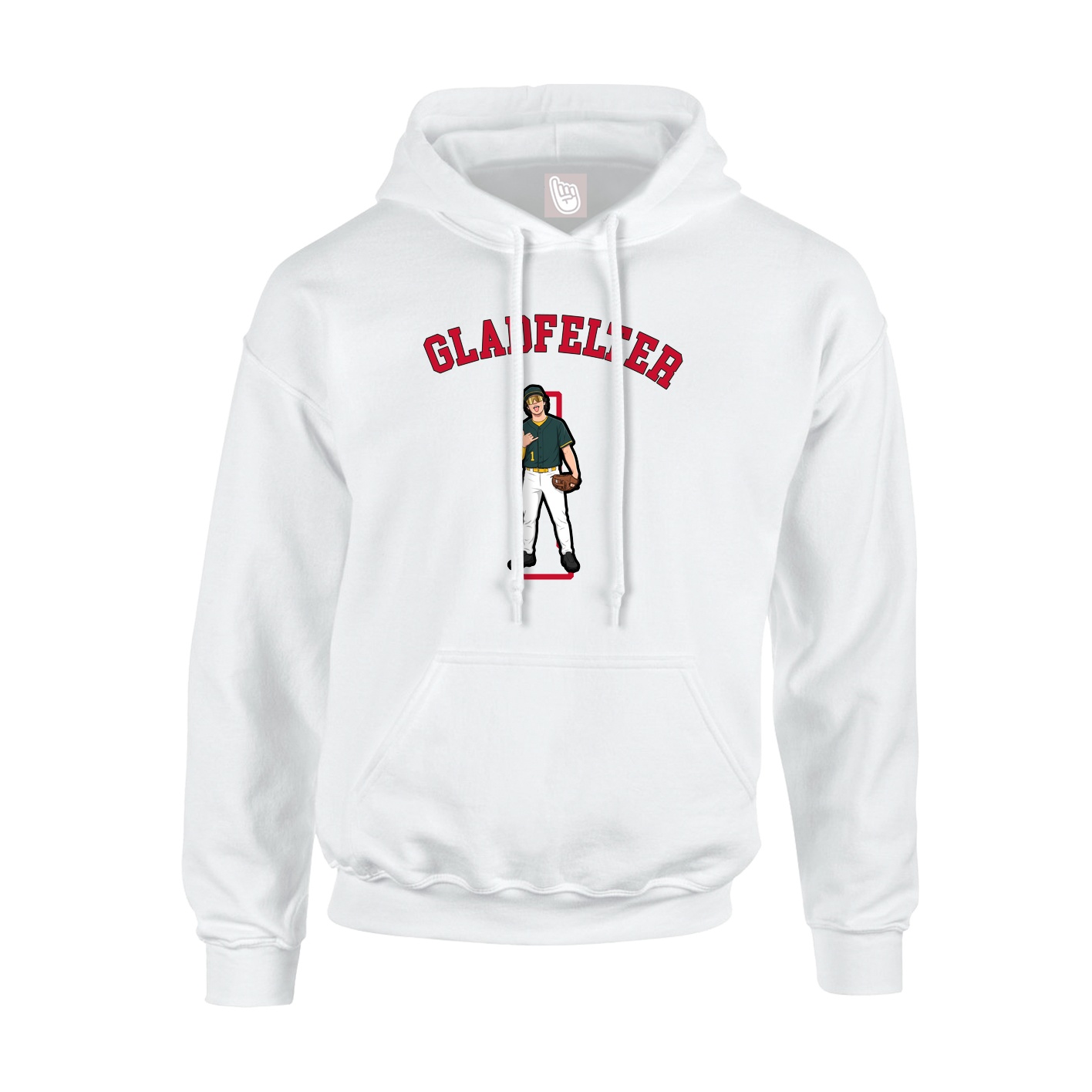 Hoodie — Shirsey Arch in White