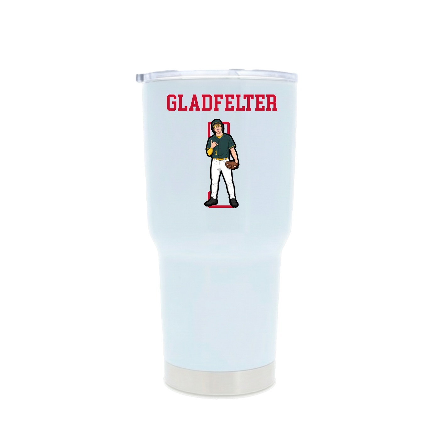 30oz Stainless Steel Tumbler — Shirsey in White
