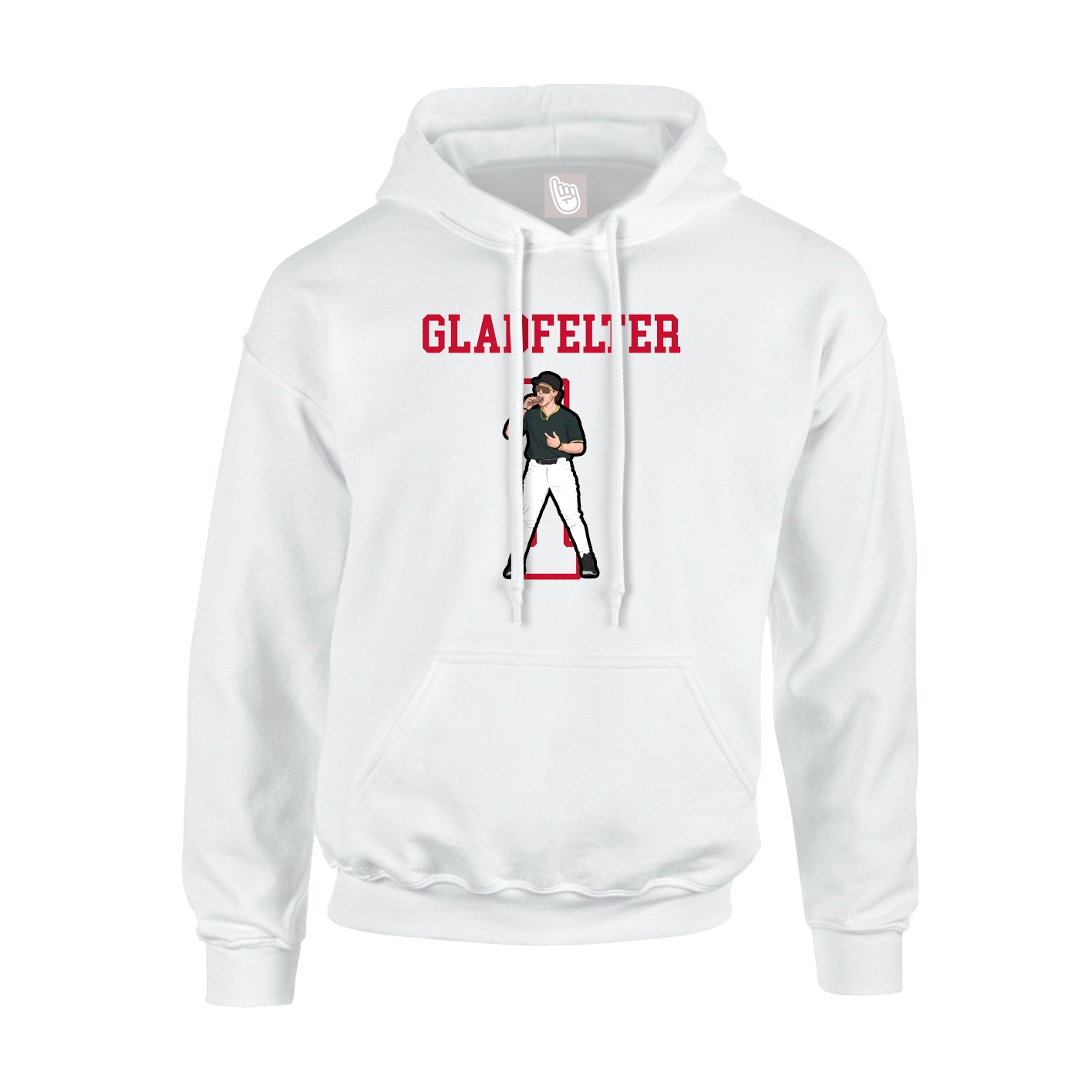 Hoodie — Shirsey in White