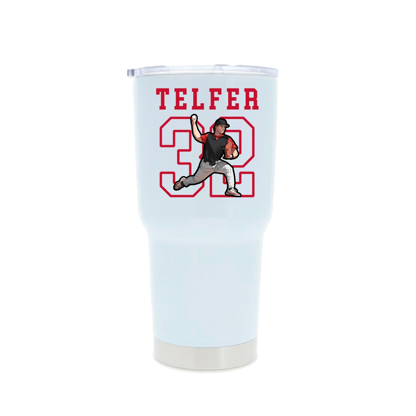 30oz Stainless Steel Tumbler — Shirsey in White