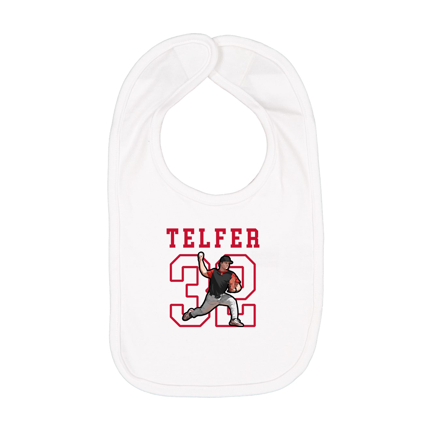 Infant Bib — Shirsey in White