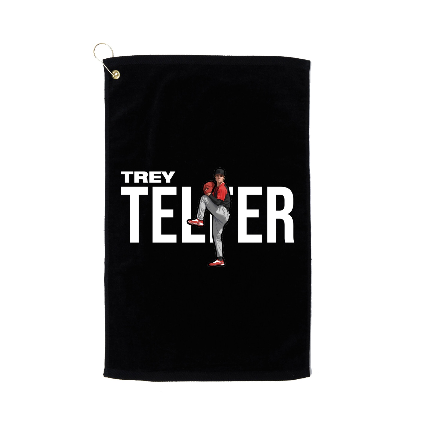Golf Towel — Player Name in Black