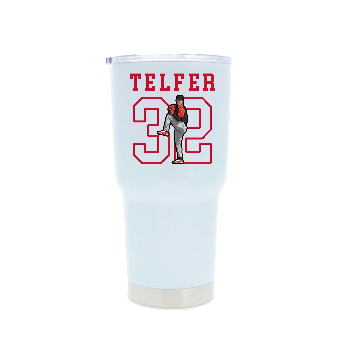 30oz Stainless Steel Tumbler — Shirsey in White