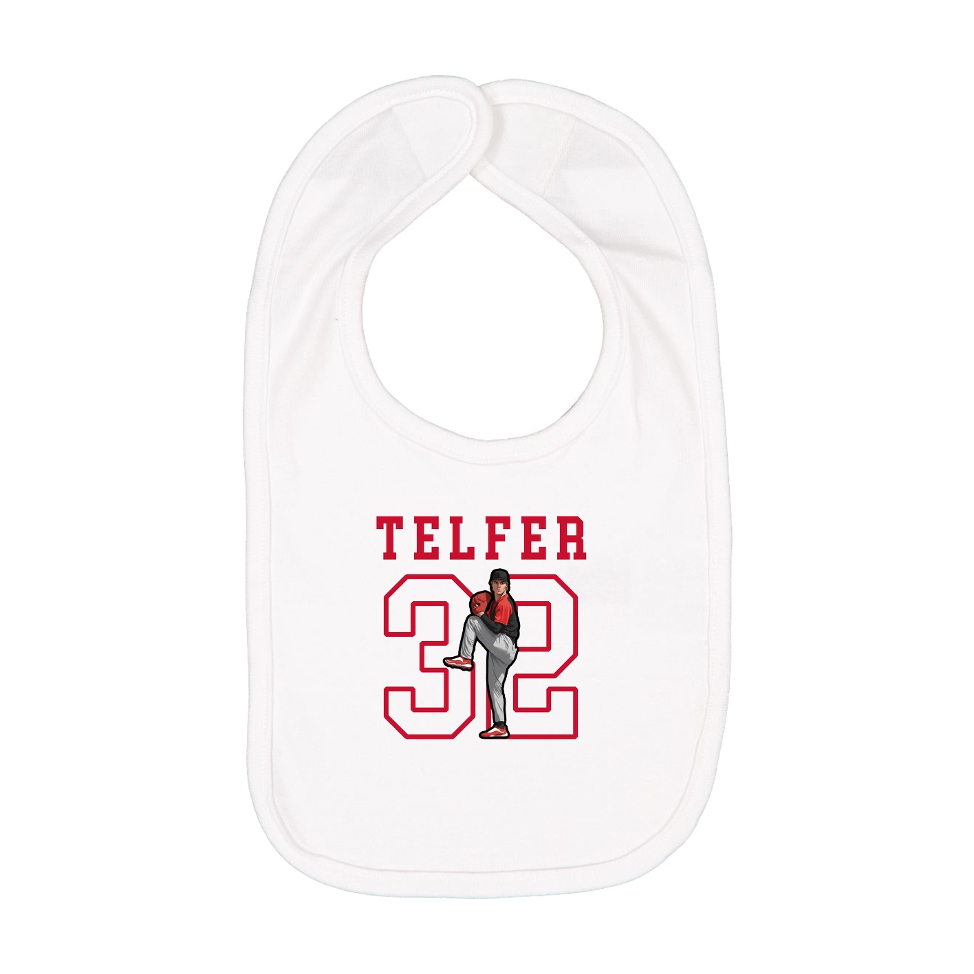 Infant Bib — Shirsey in White