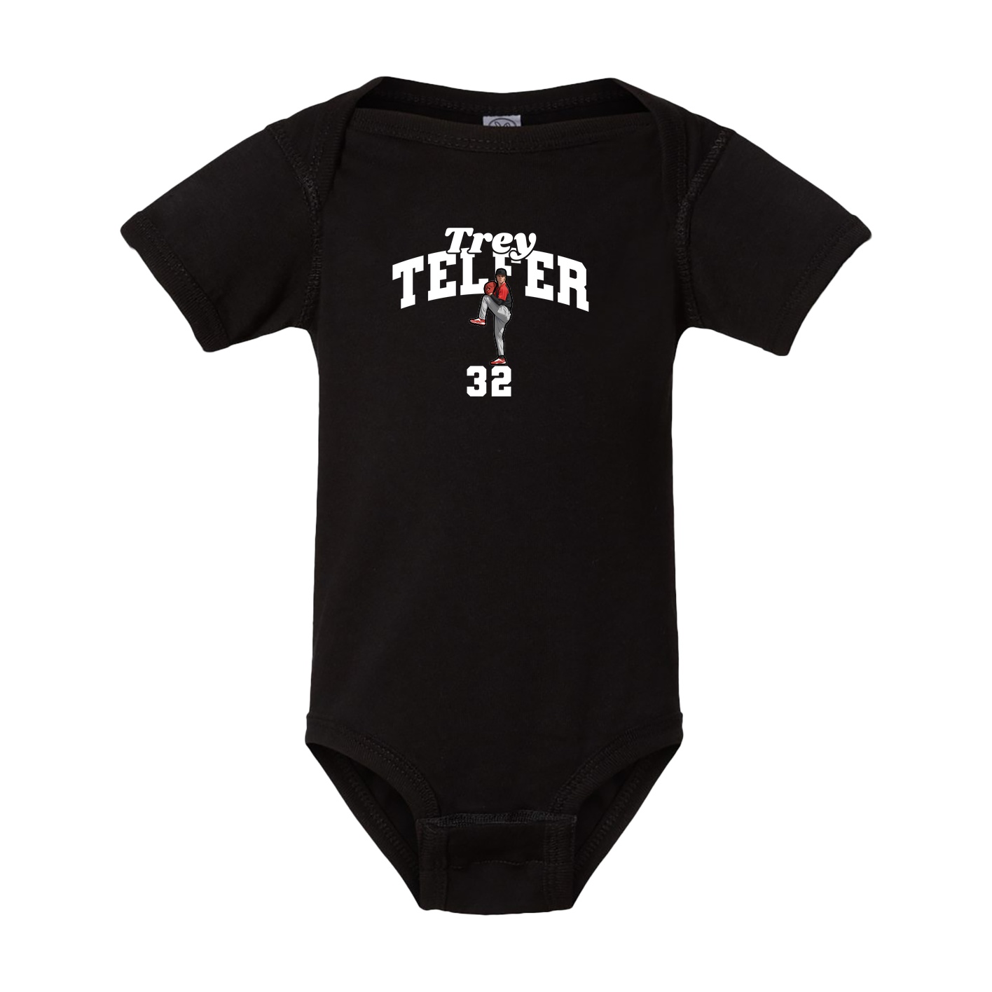 Baby Onesie — Signature Arch in Black