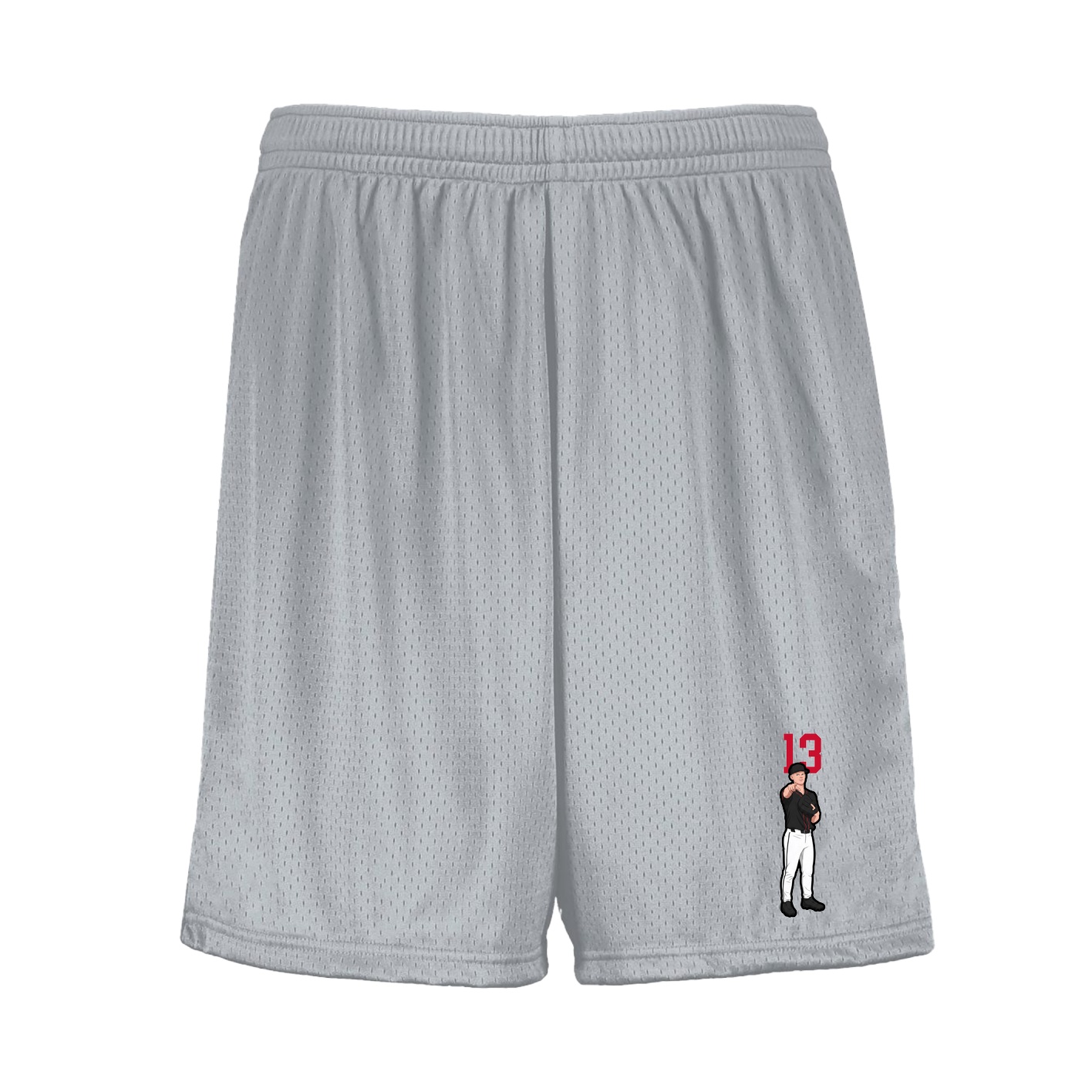 Shorts — Number Top in Silver