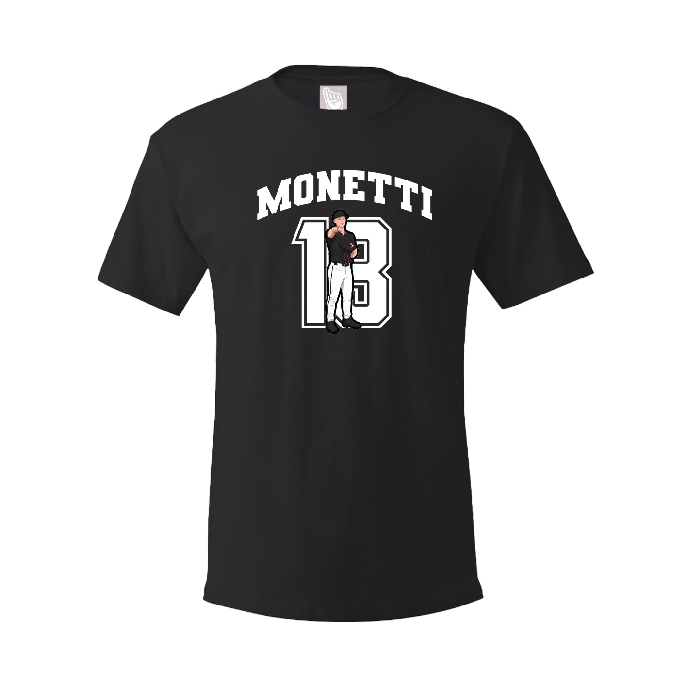 Youth Tee — Number in Black