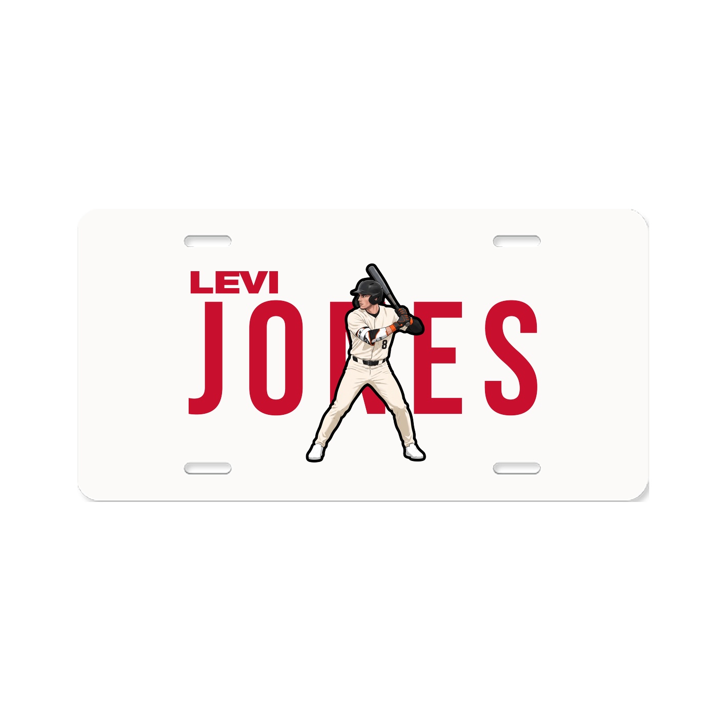 License Plate — Player Name in Classic