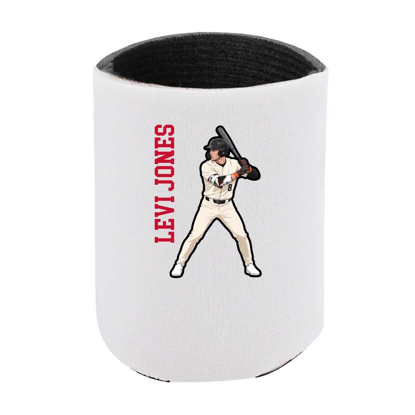 Can Holder — Name Vertical in White