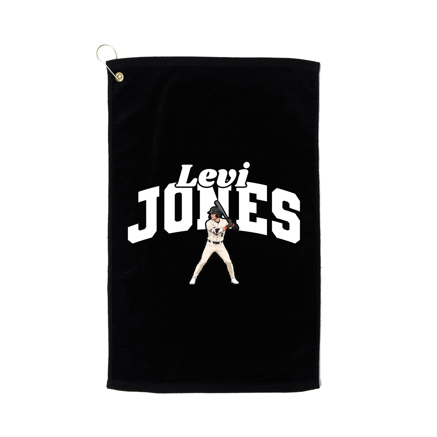 Golf Towel — Signature Arch in Black