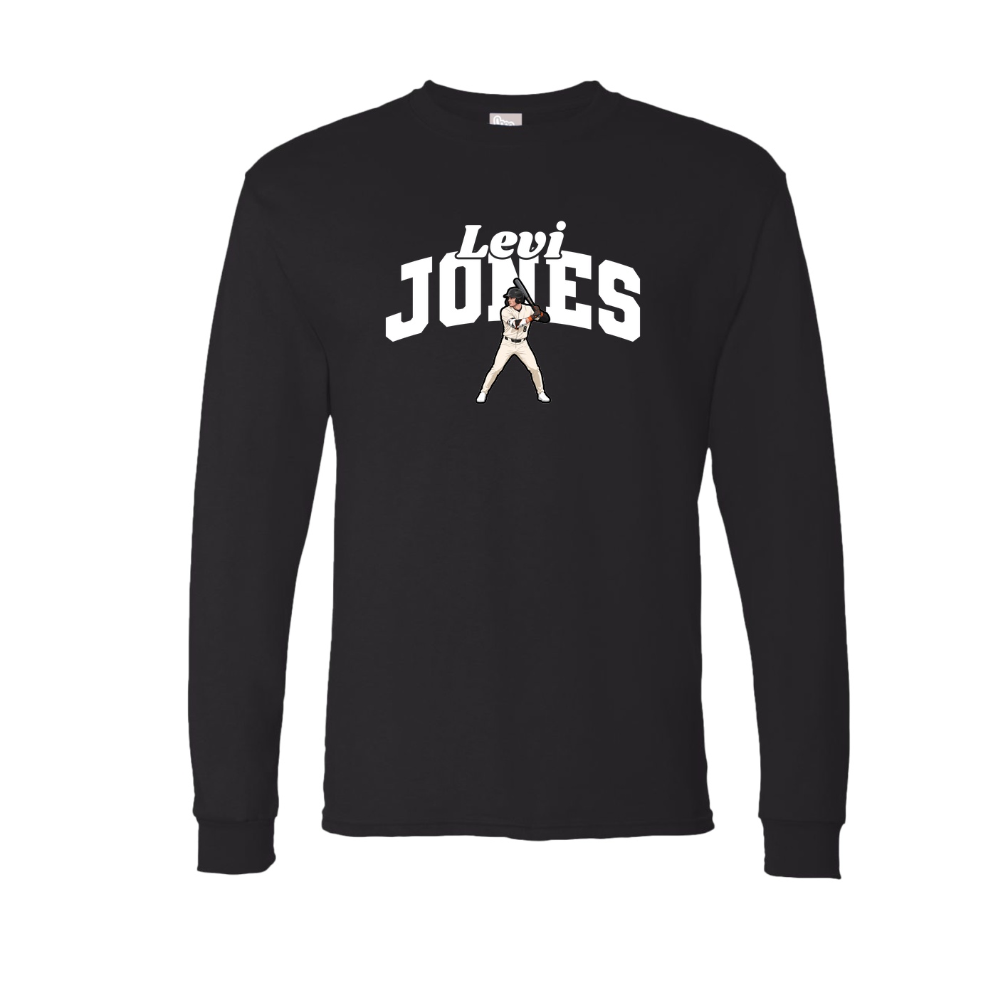 Long Sleeve Tee — Signature Arch in Black