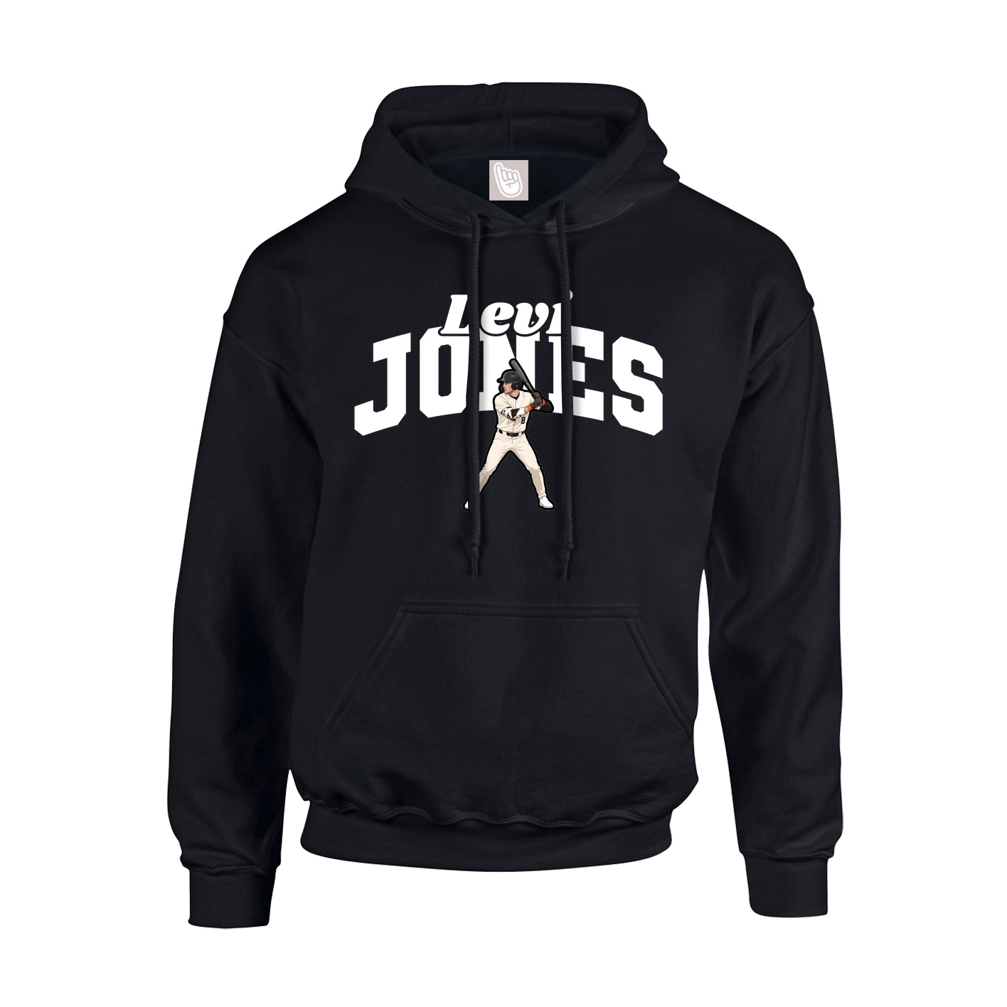 Youth Hoodie — Signature Arch in Black