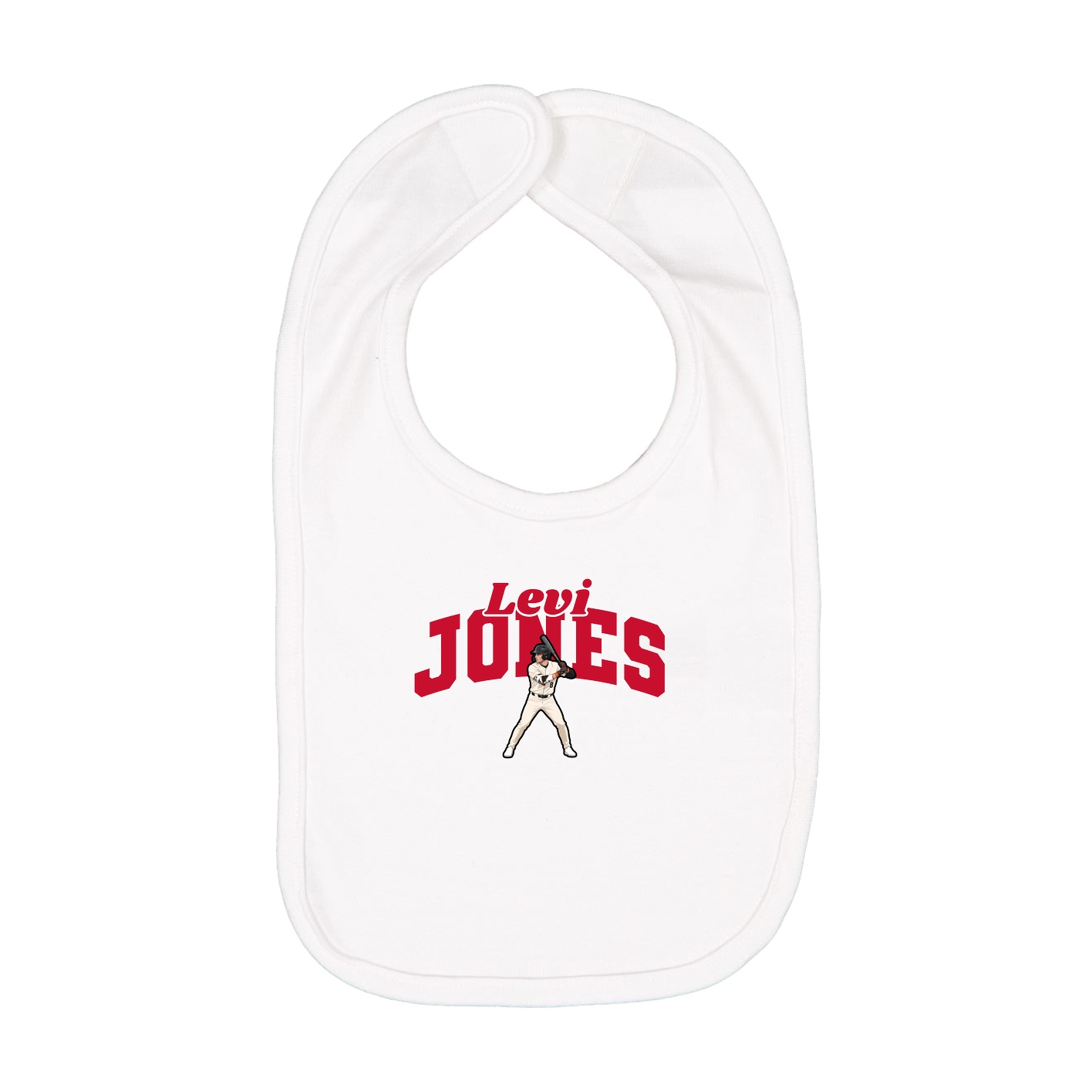 Infant Bib — Signature Arch in White