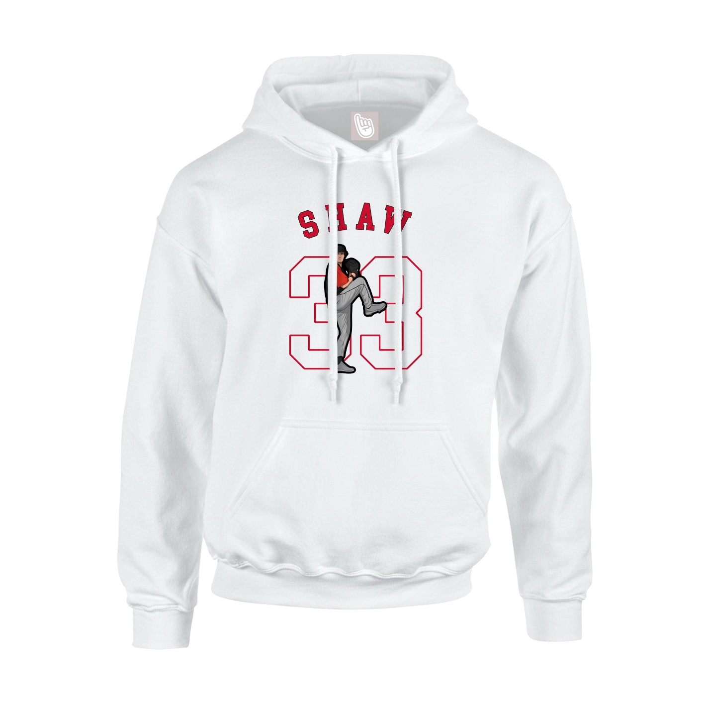 Youth Hoodie — Shirsey Arch in White