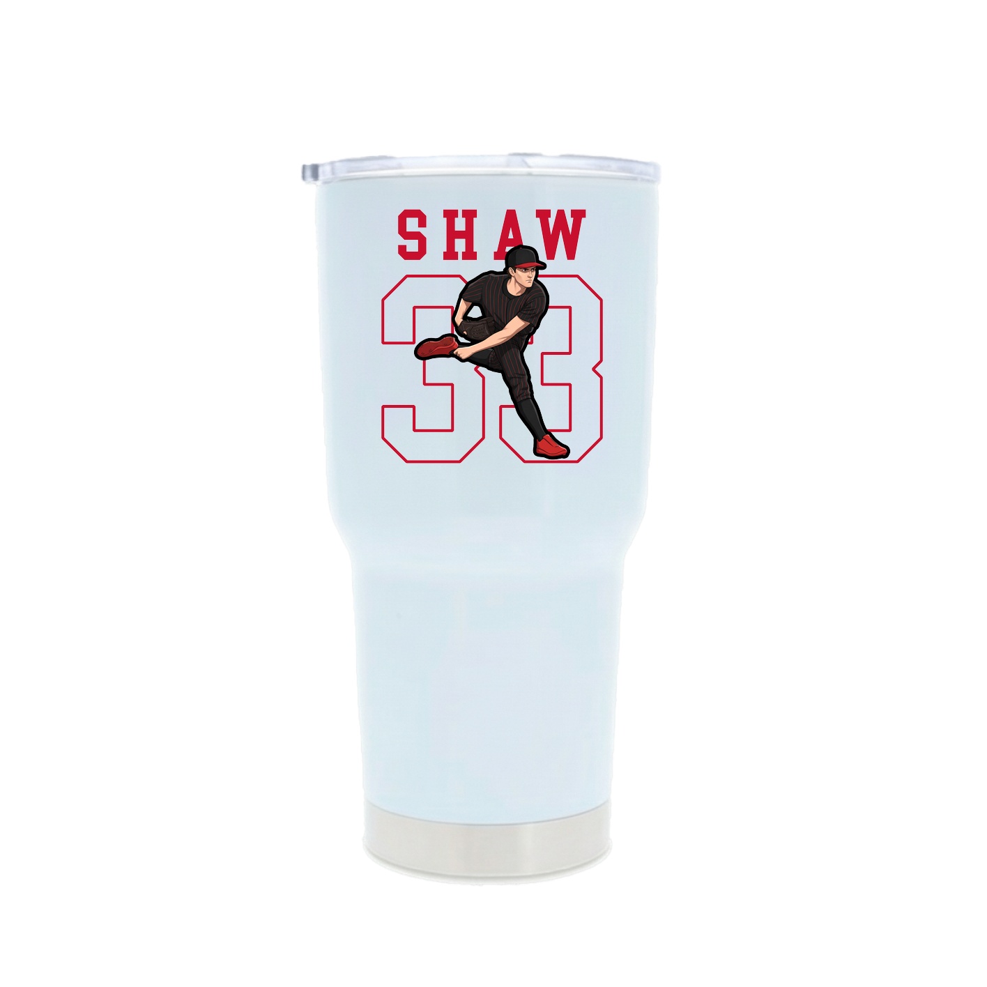 30oz Stainless Steel Tumbler — Shirsey in White