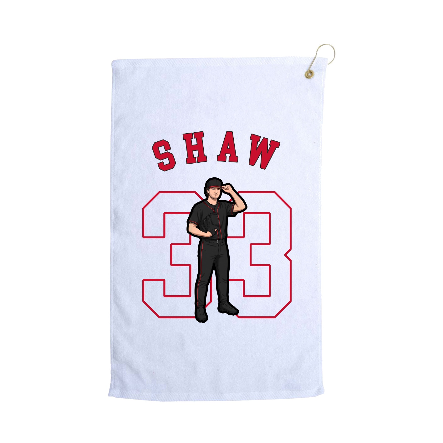 Golf Towel — Shirsey Arch in White