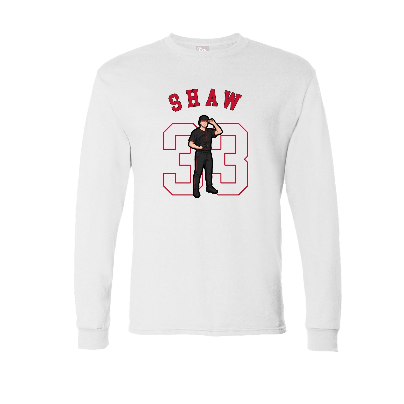 Long Sleeve Tee — Shirsey Arch in White