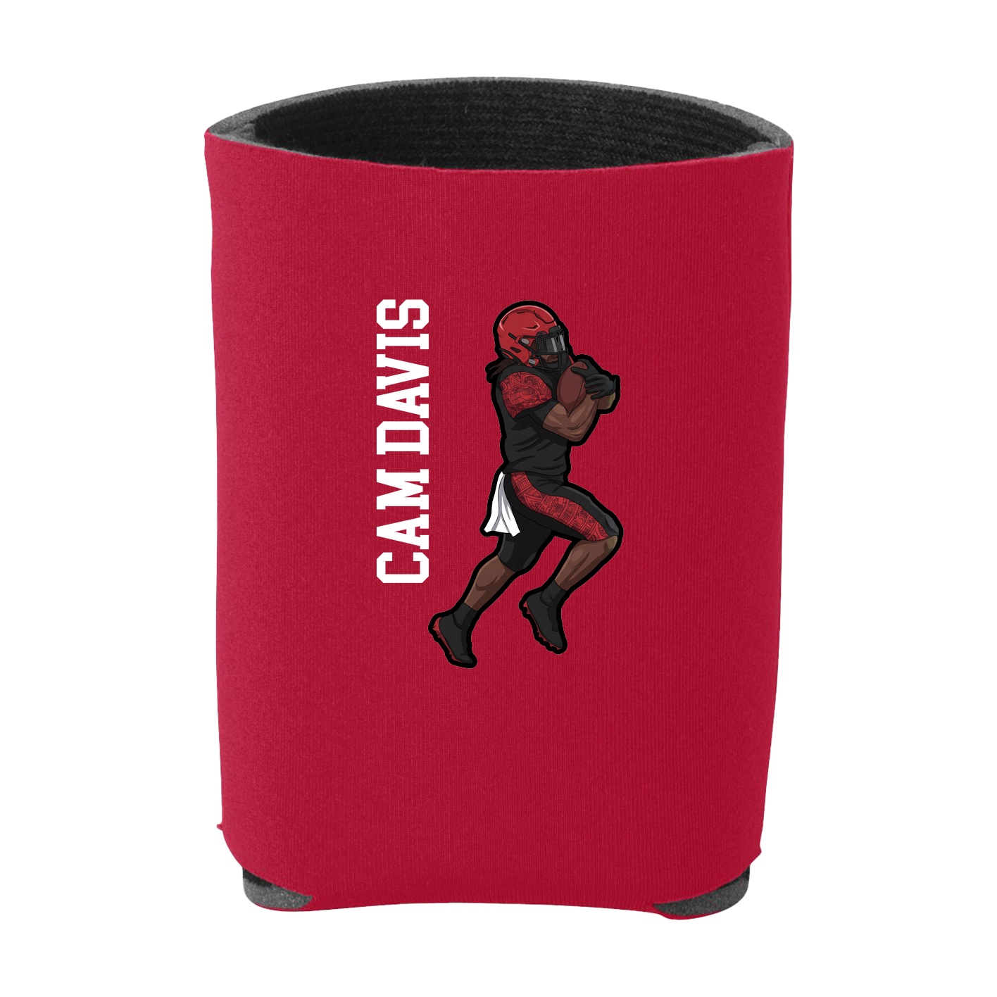 Can Holder — Name Vertical in Red