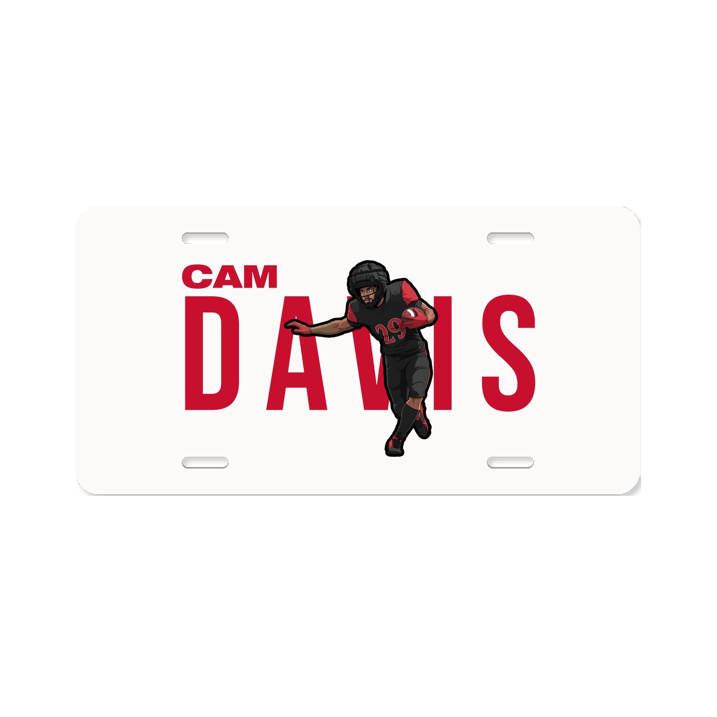 License Plate — Player Name in Classic