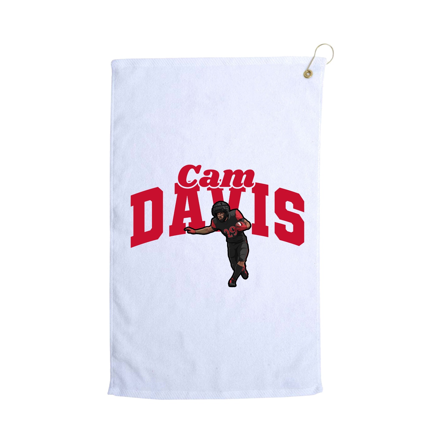 Golf Towel — Signature Arch in White