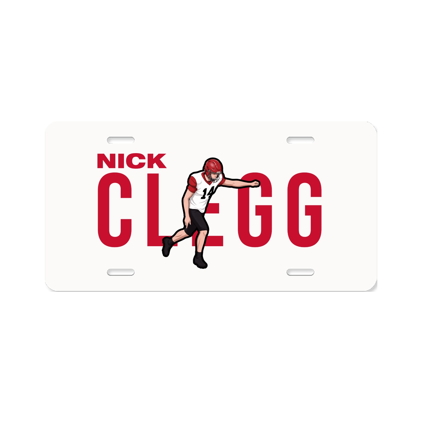 License Plate — Player Name in Classic