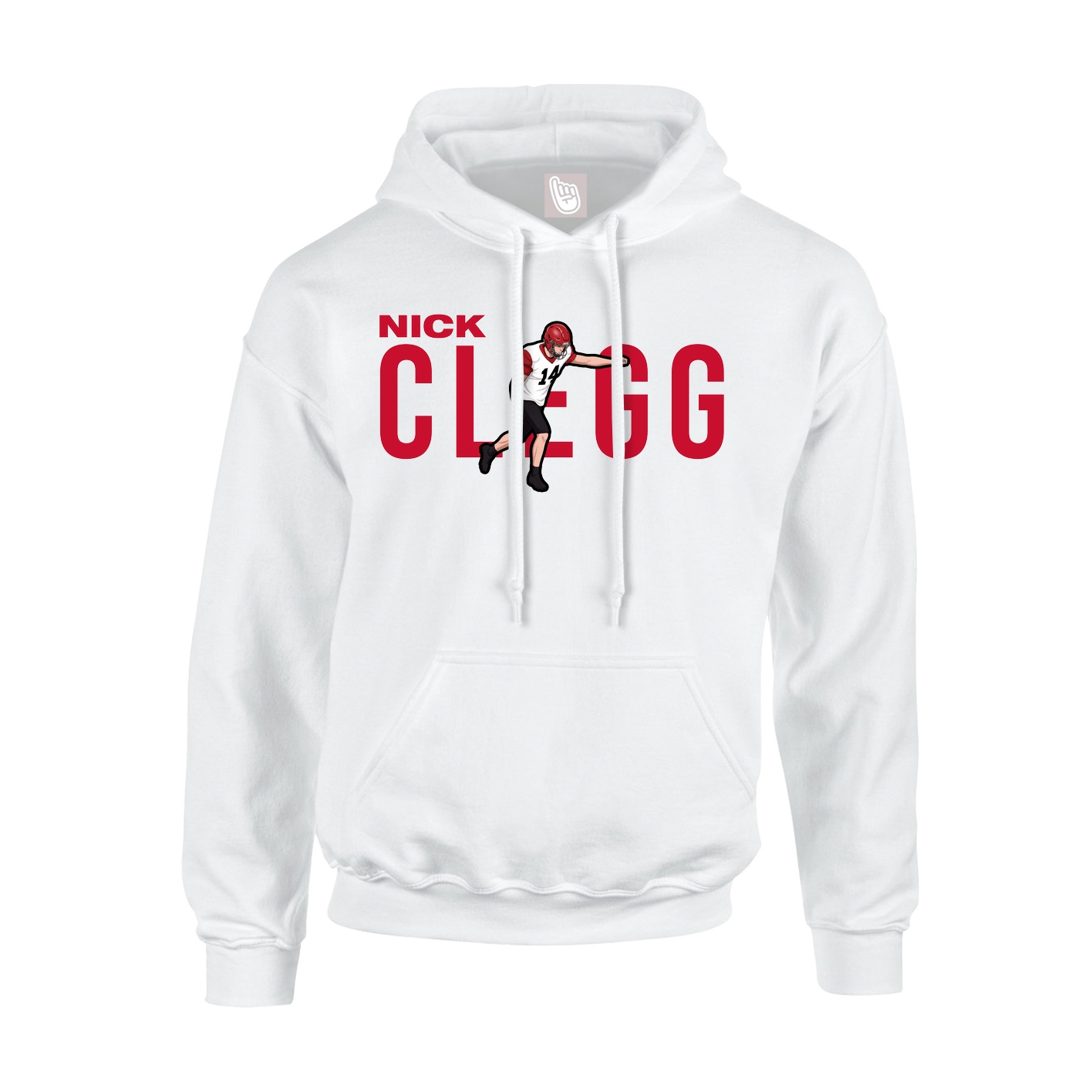 Hoodie — Player Name in White