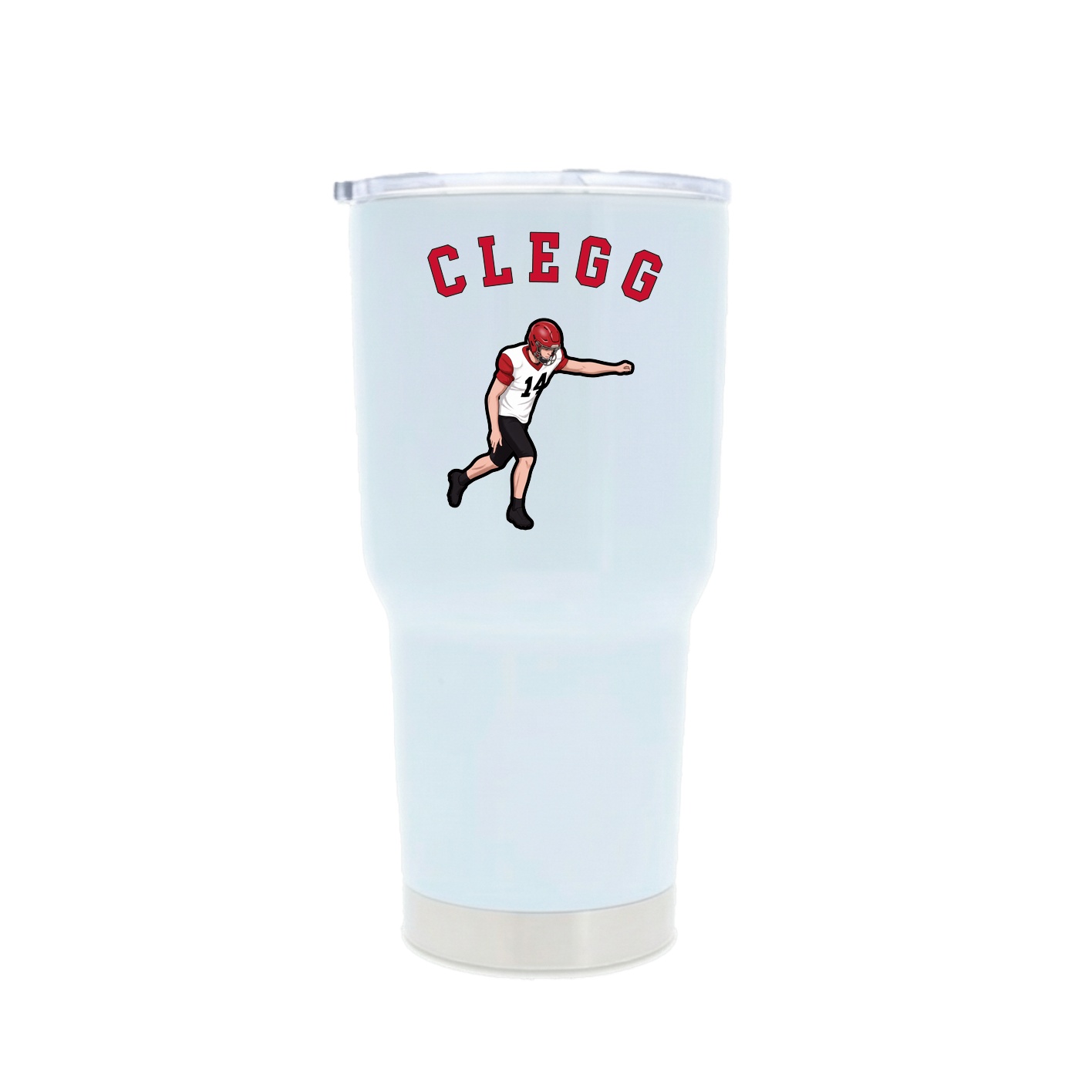 30oz Stainless Steel Tumbler — Shirsey Arch in White