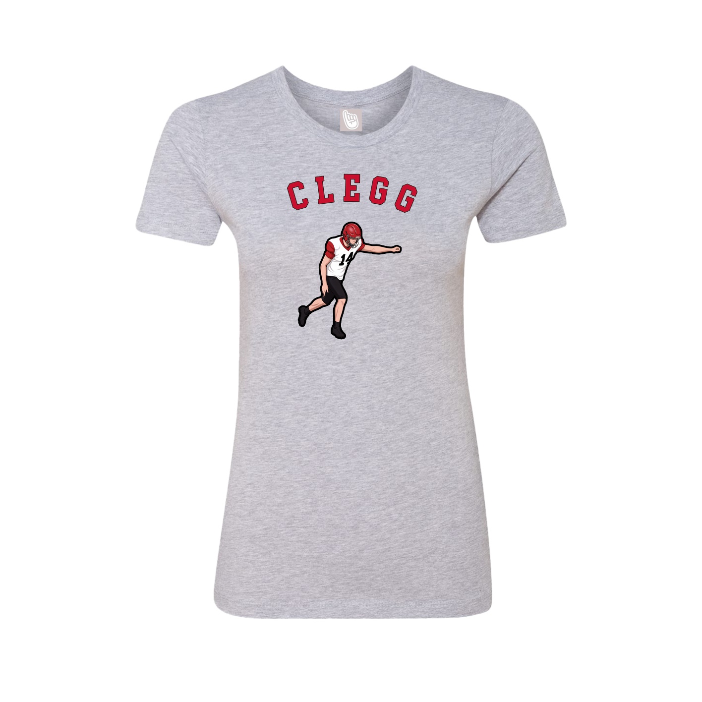 Fitted Women's Tee — Shirsey Arch in Grey