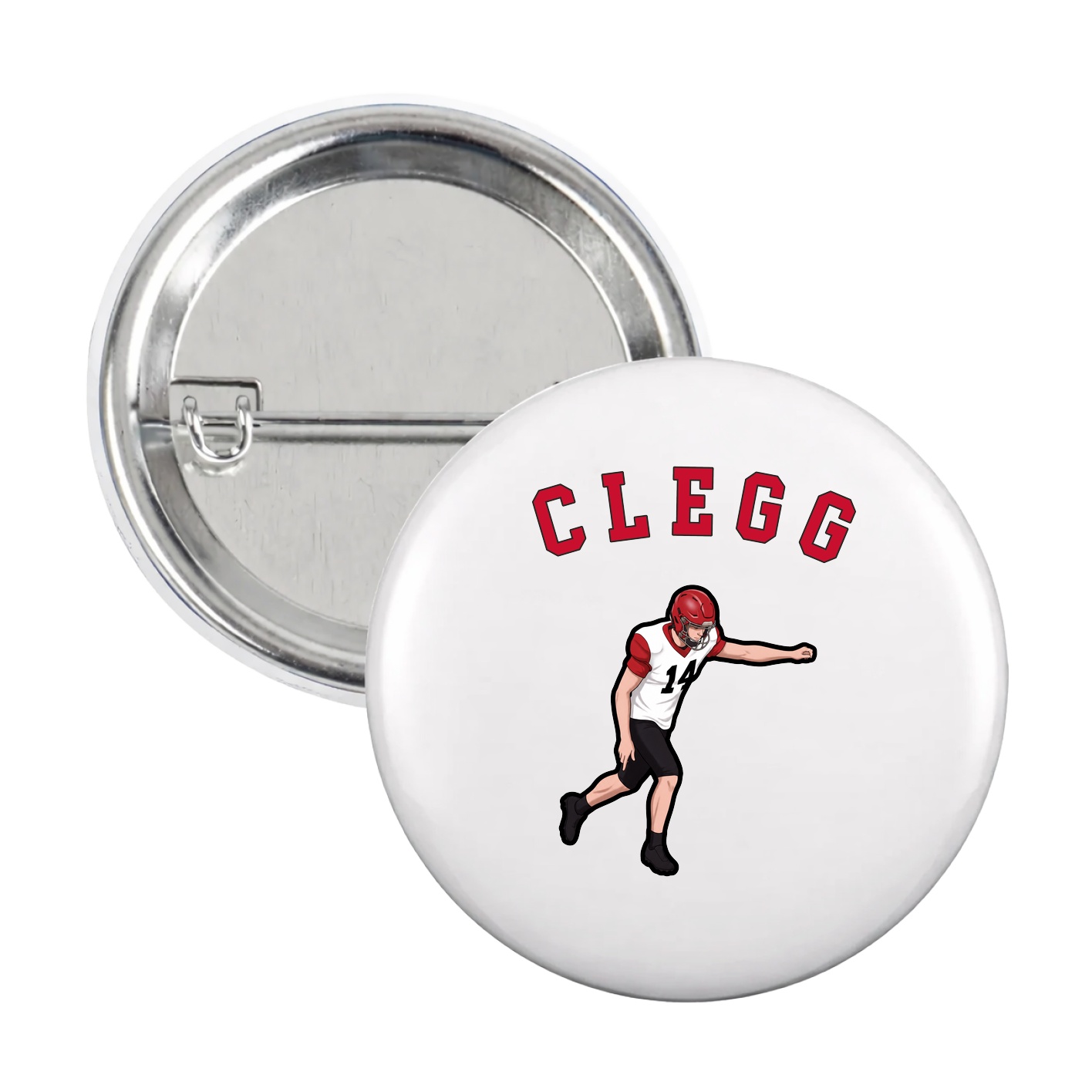 Game Day Button — Shirsey Arch in White