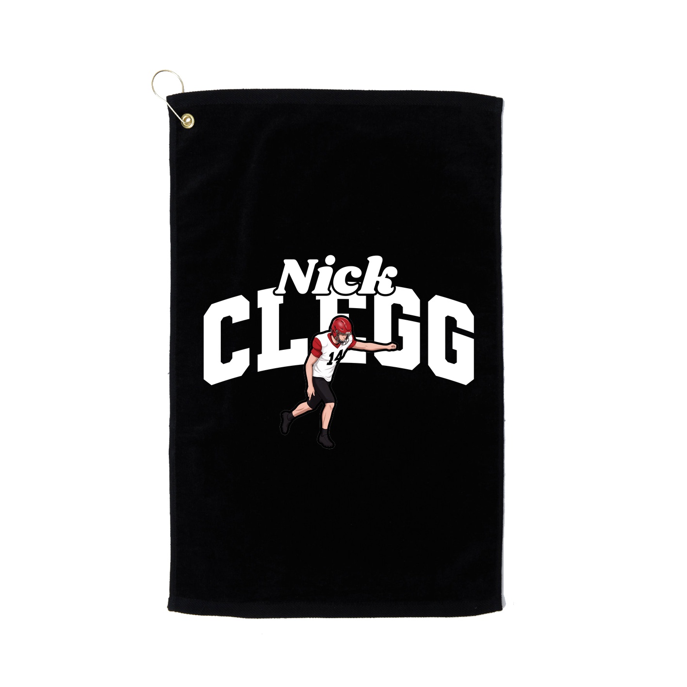 Golf Towel — Signature Arch in Black