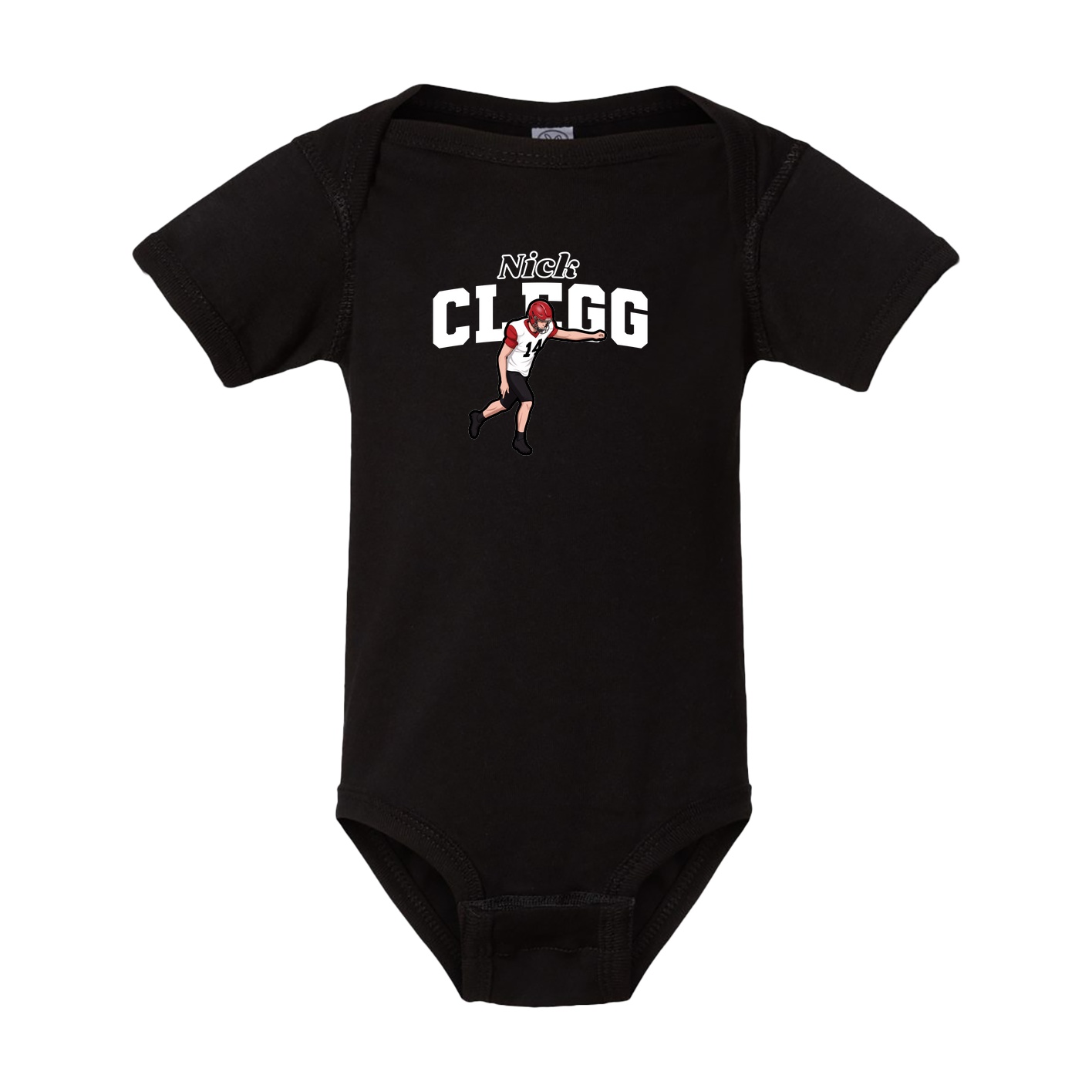 Baby Onesie — Name Arch in Black