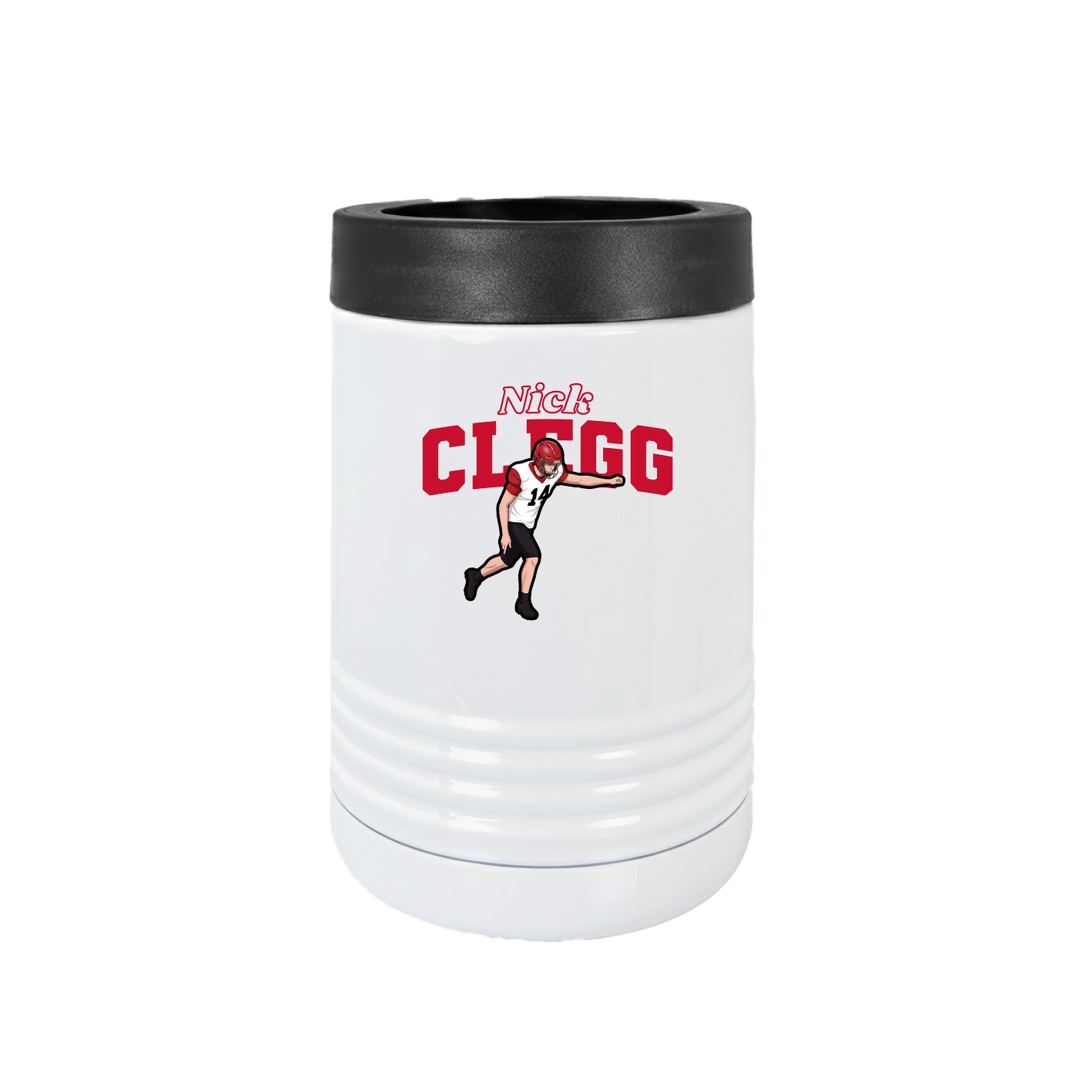 Beverage Holder — Name Arch in White