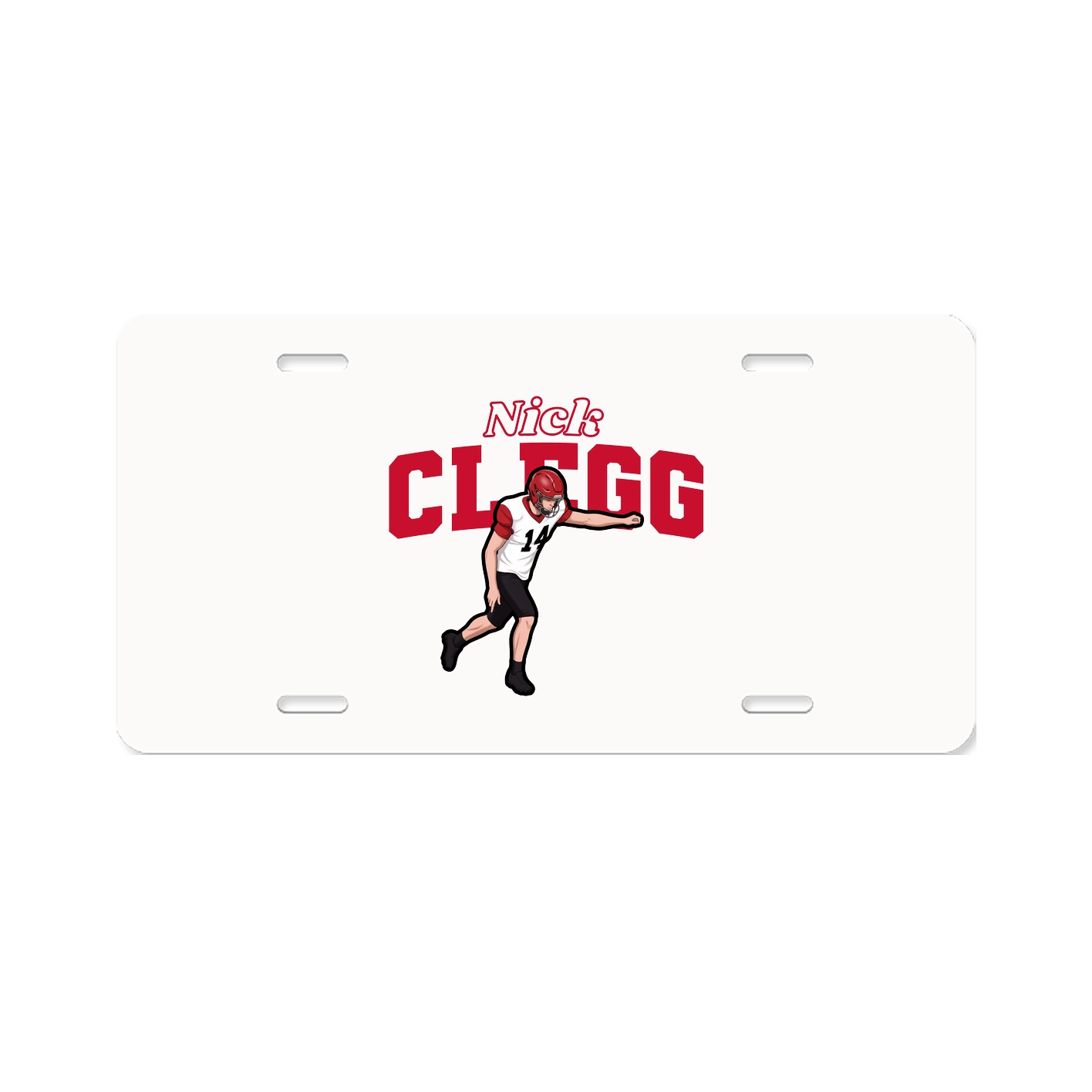 License Plate — Name Arch in Classic