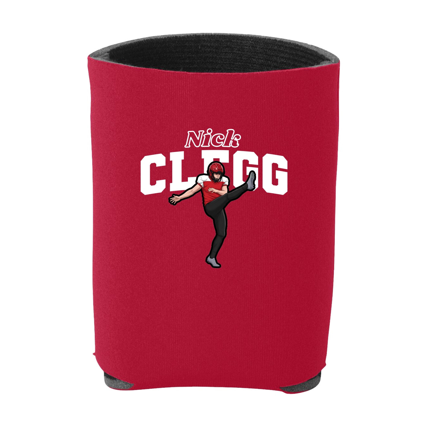 Can Holder — Name Arch in Red