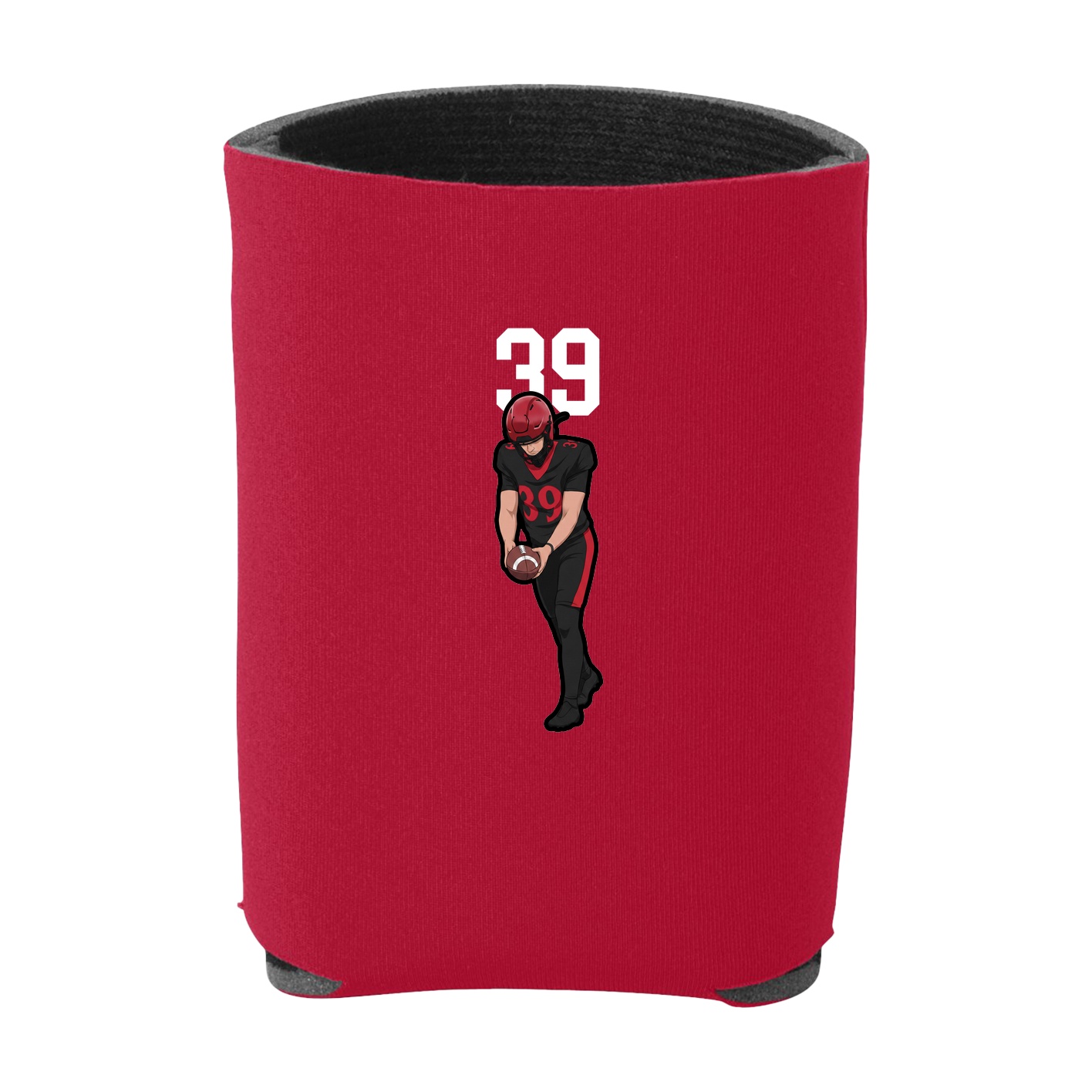 Can Holder — Number Top in Red
